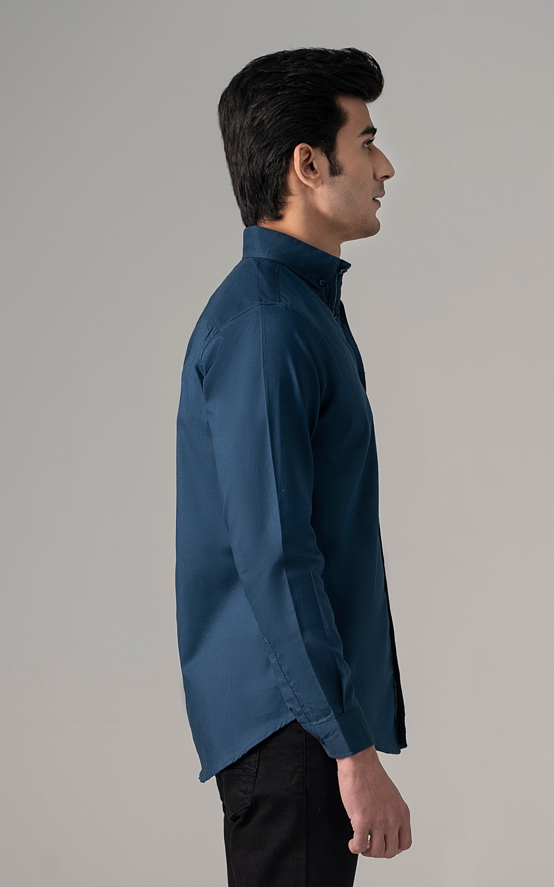 CASUAL SHIRT TEAL BLUE
