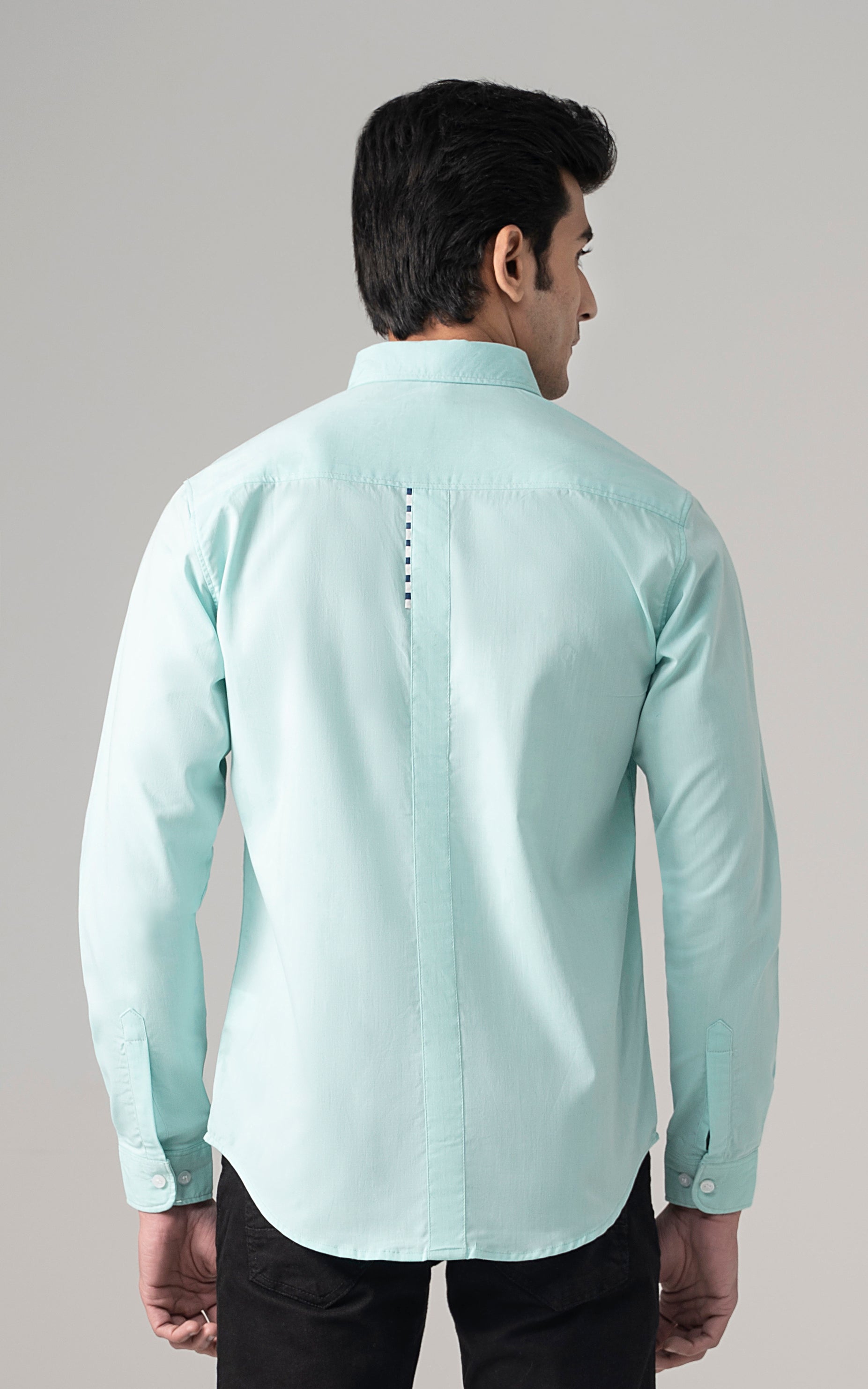 CASUAL SHIRT AQUA GREEN
