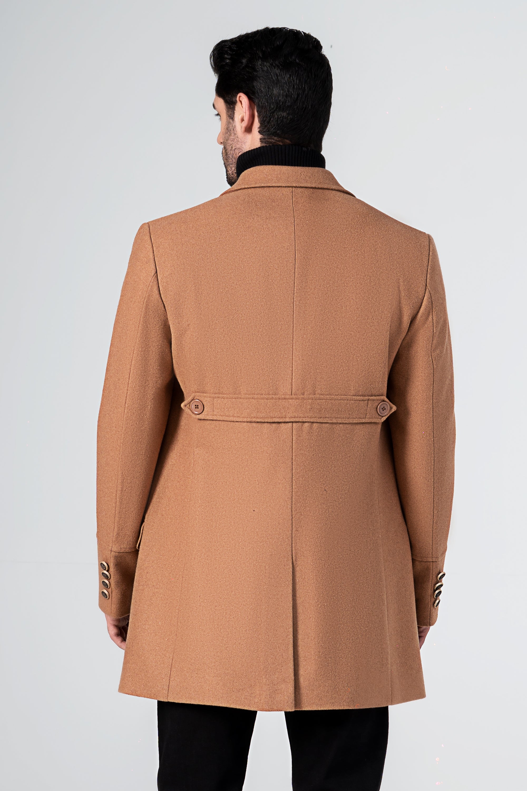 WOOLEN LONG COAT KHAKI