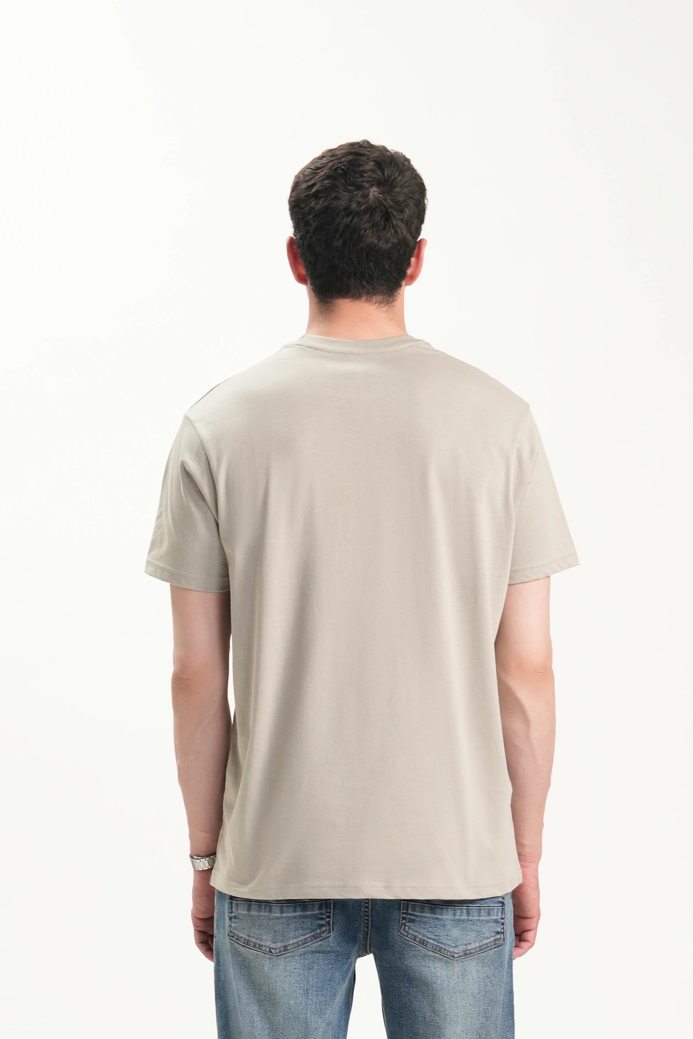 OVERZISE FIT GRAPHIC CREW NECK T SHIRT MINT GREEN
