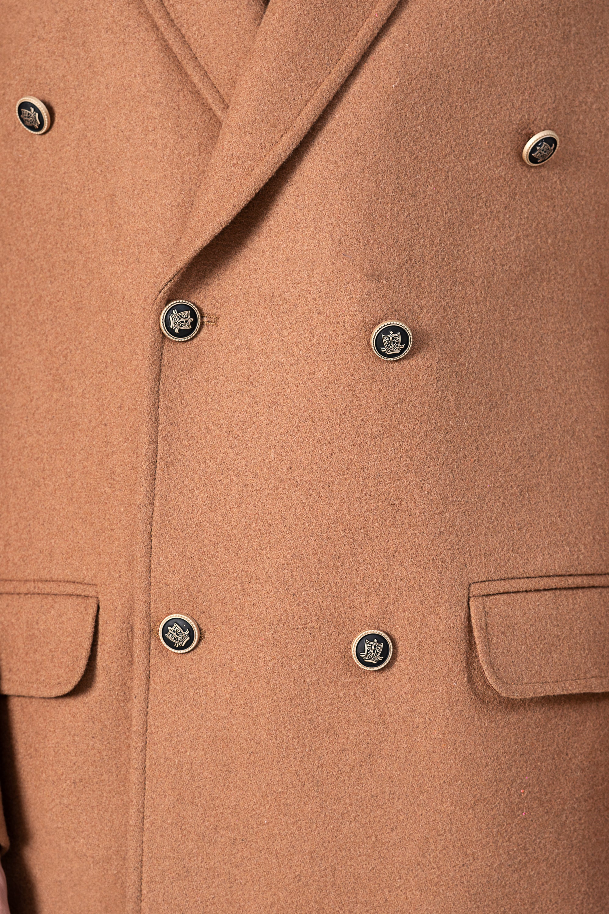 WOOLEN LONG COAT KHAKI