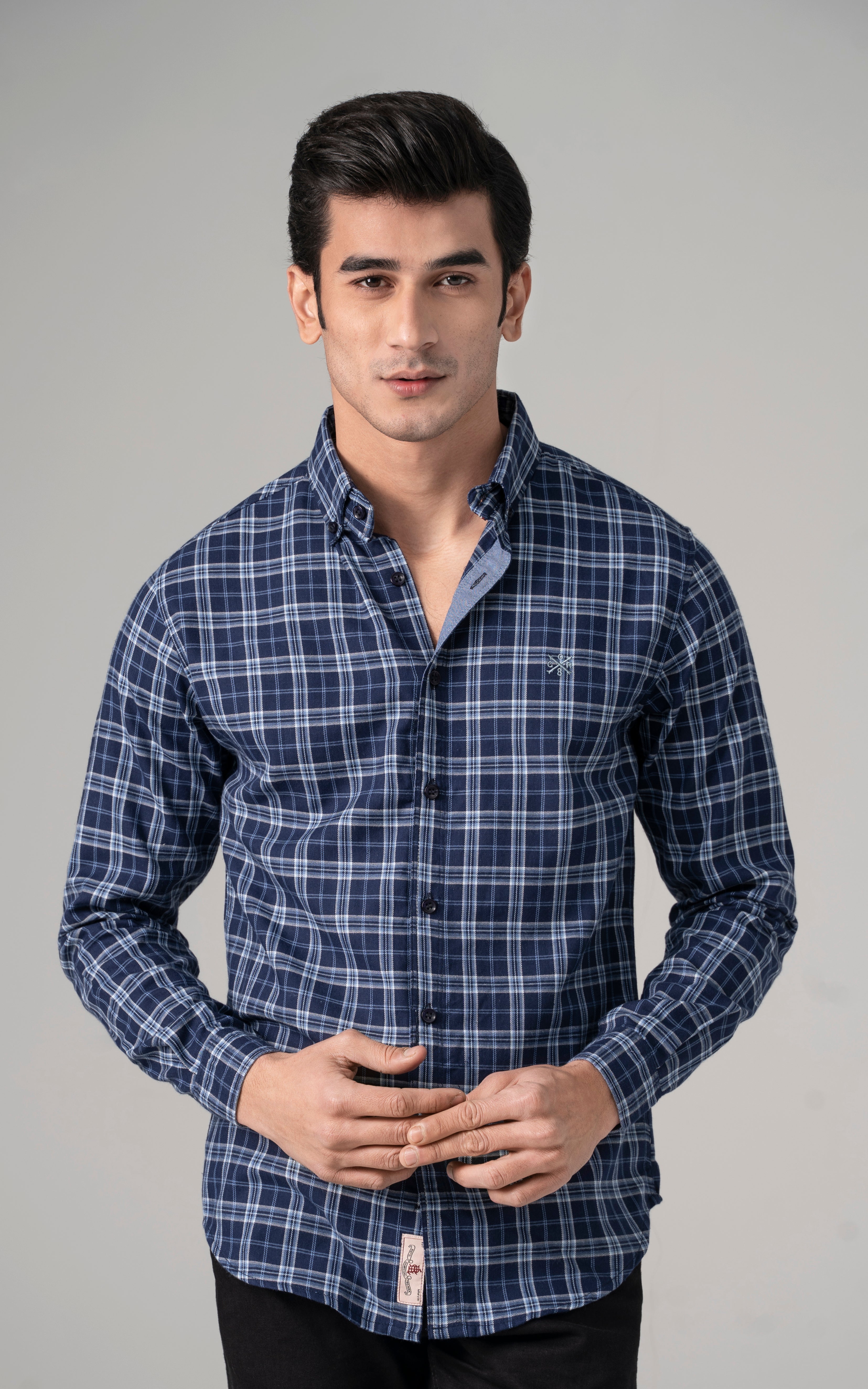 CASUAL SHIRT BLUE CHECK