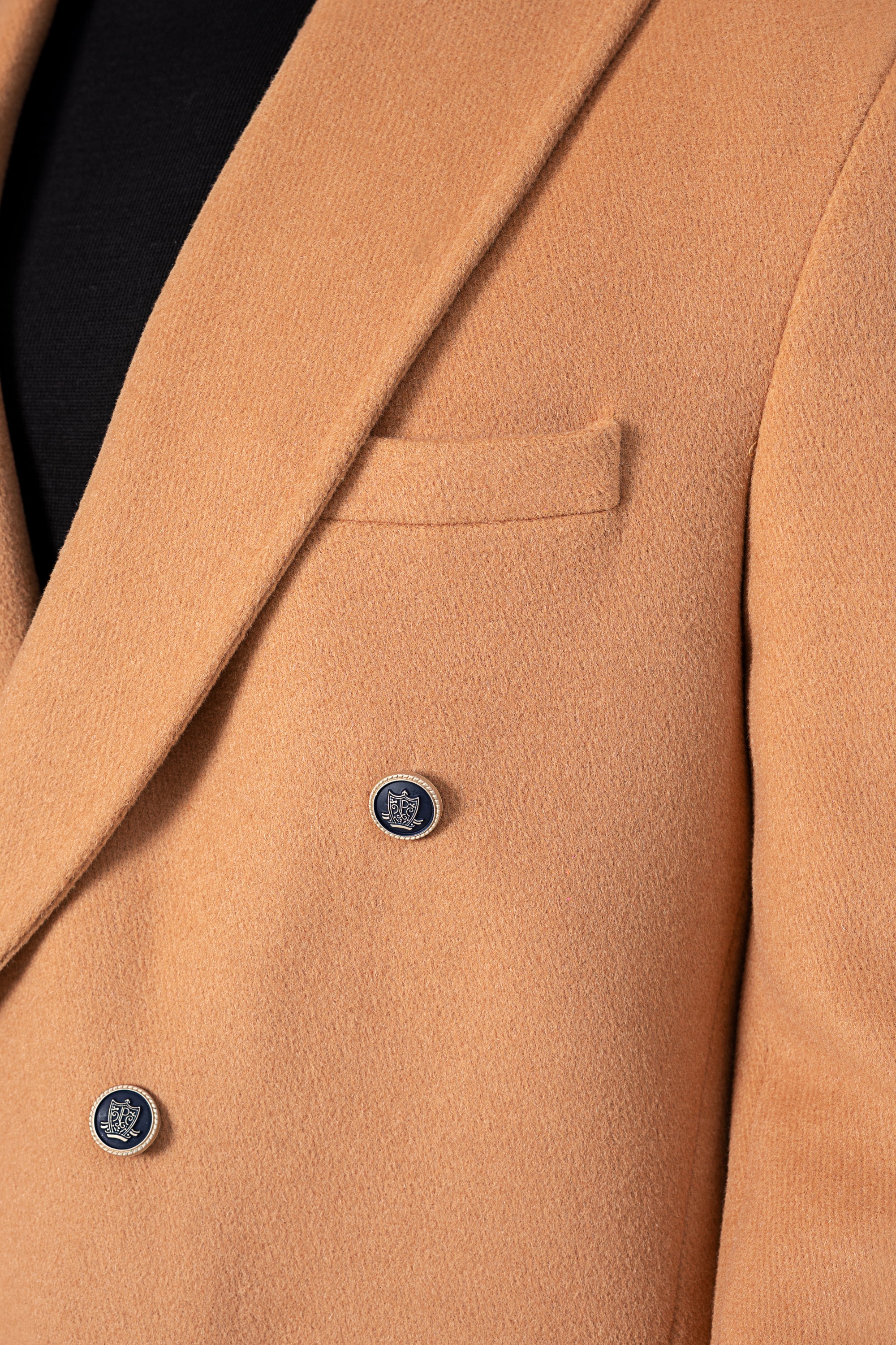 WOOLEN LONG COAT SAND
