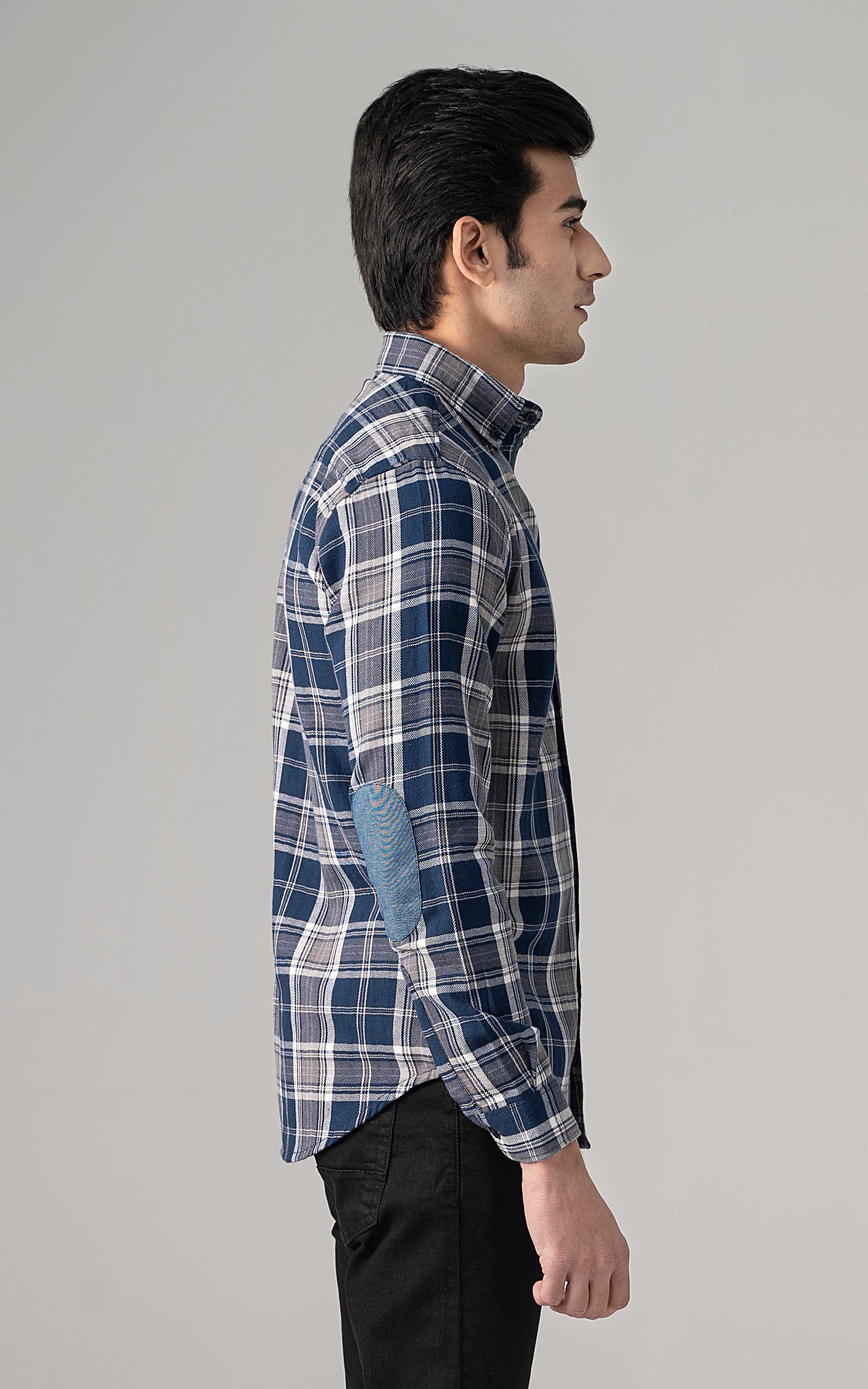 CASUAL SHIRT NAVY GREY