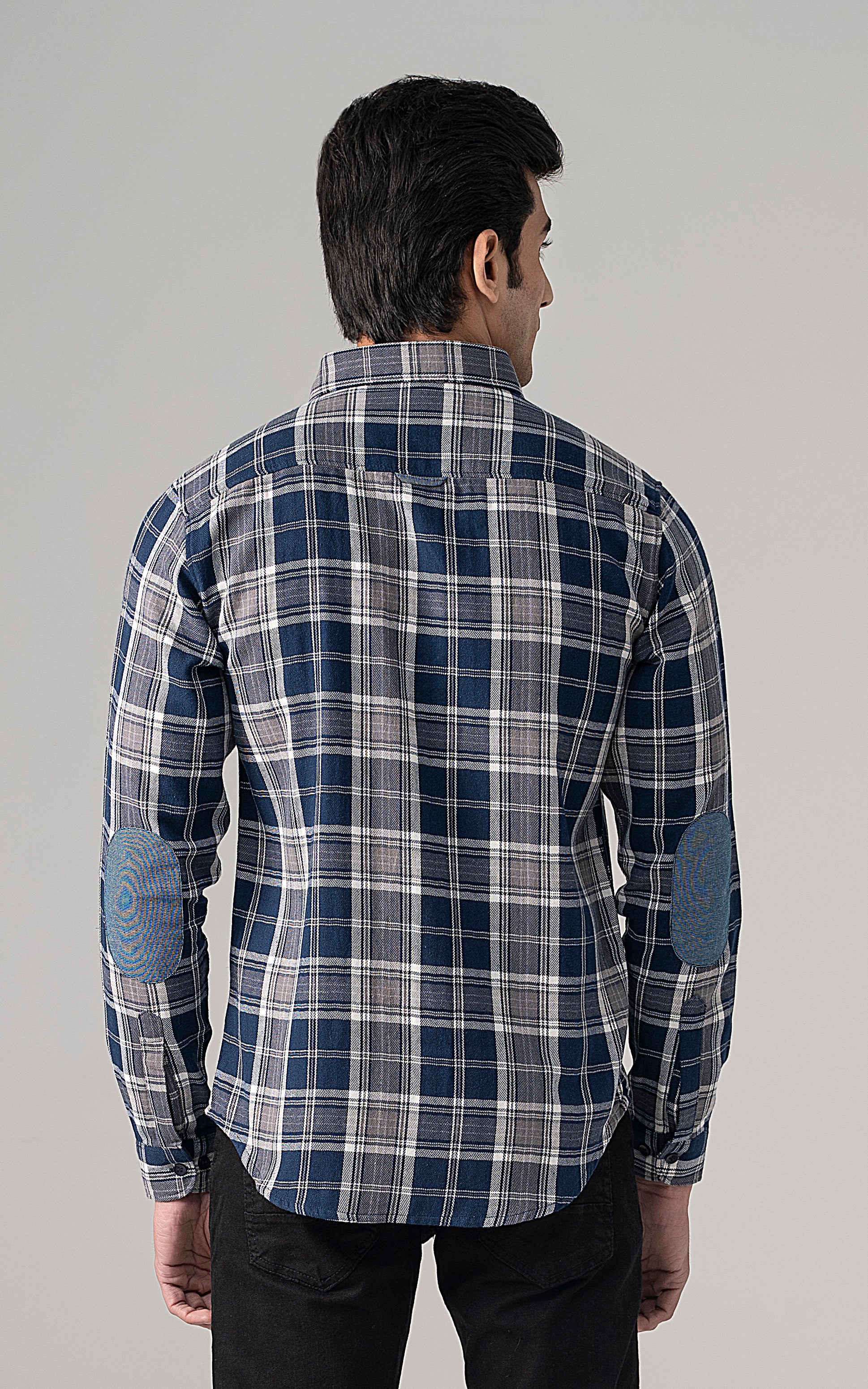 CASUAL SHIRT NAVY GREY