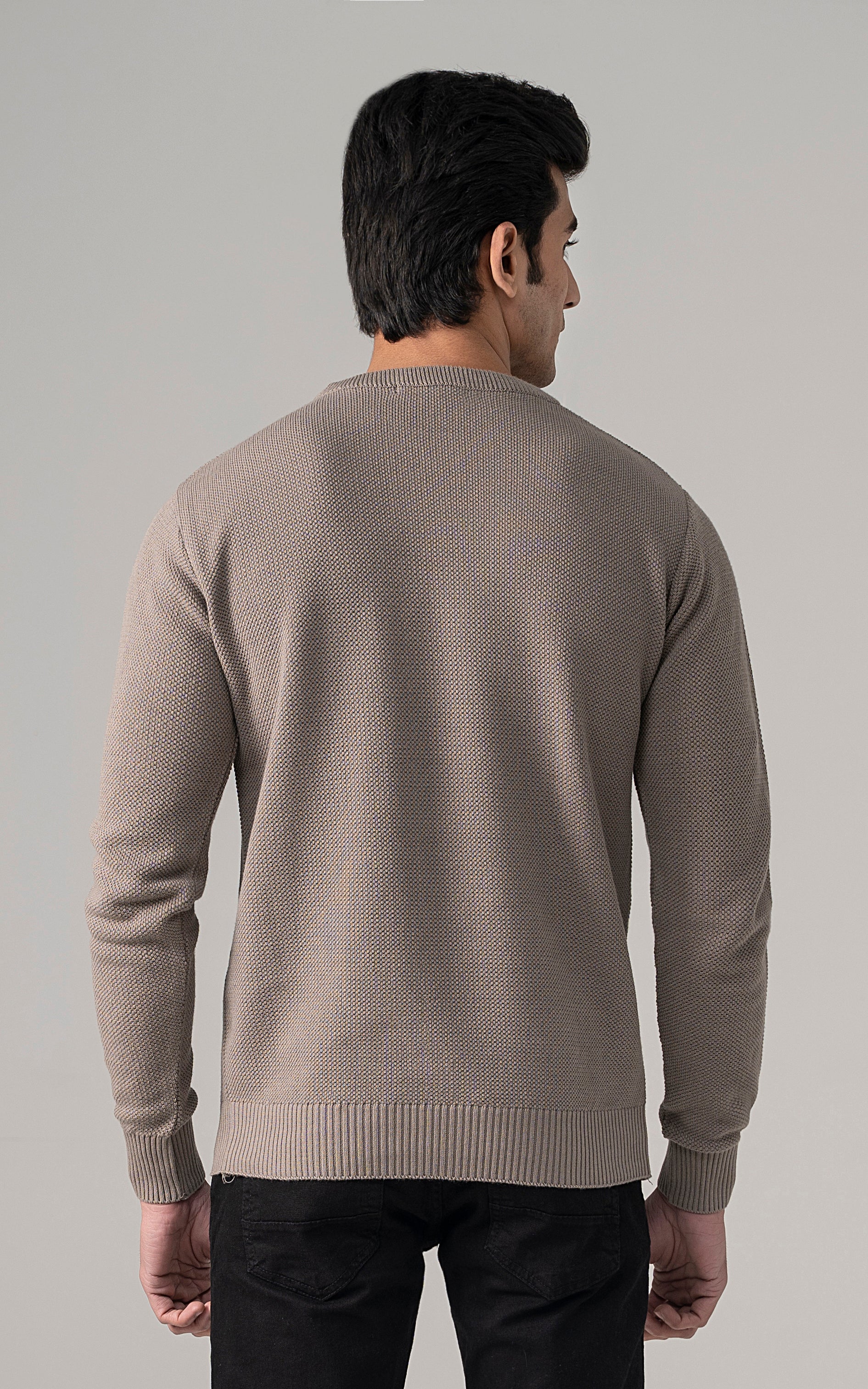 Knitted Crew Neck grey