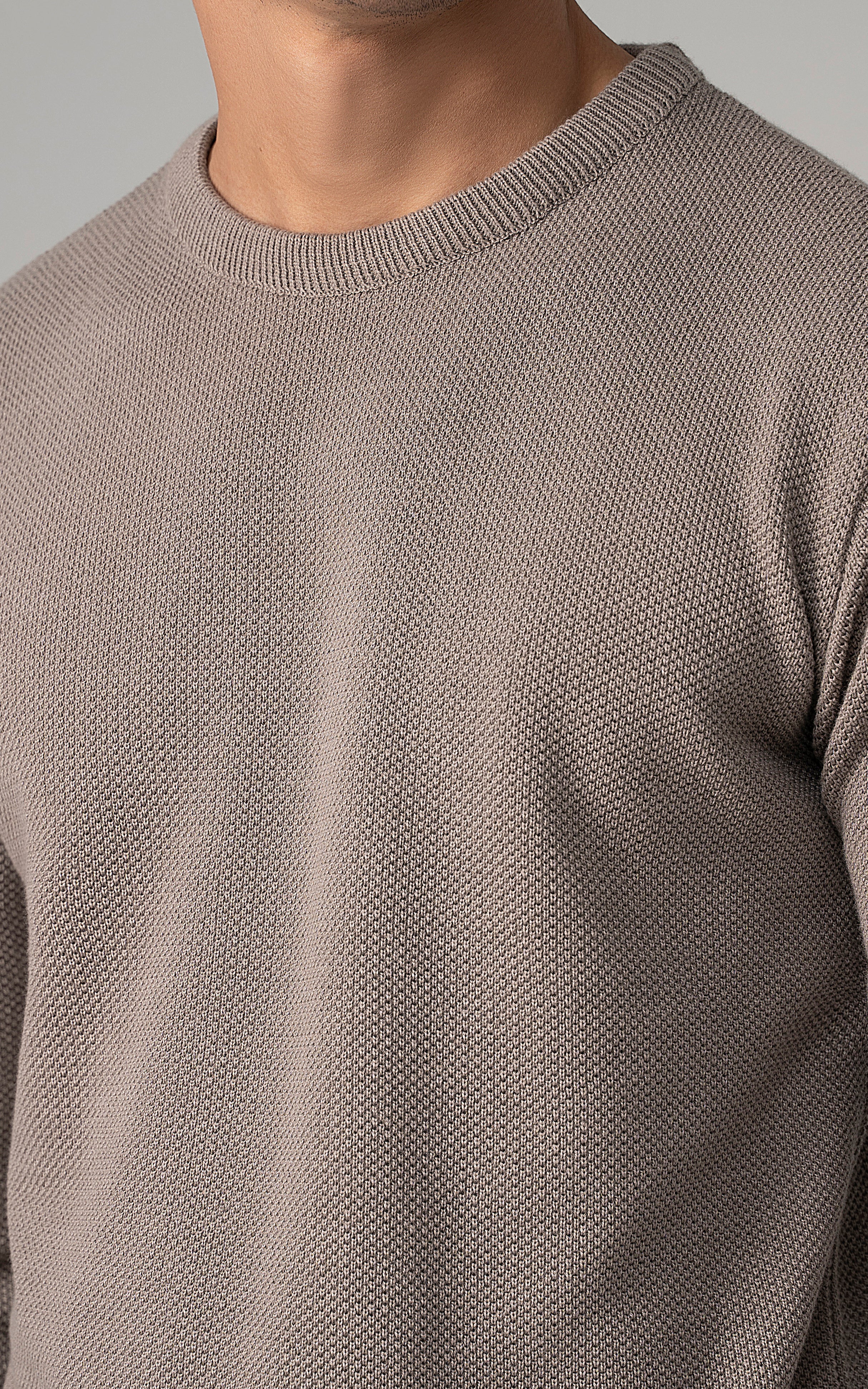 Knitted Crew Neck grey