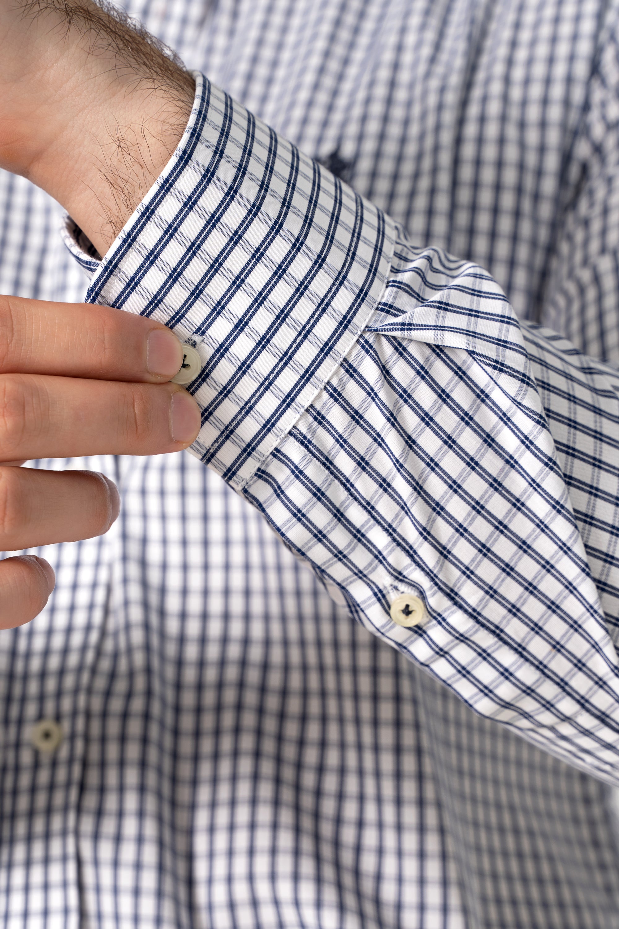 SEMI FORMAL SHIRT NAVY CHECK