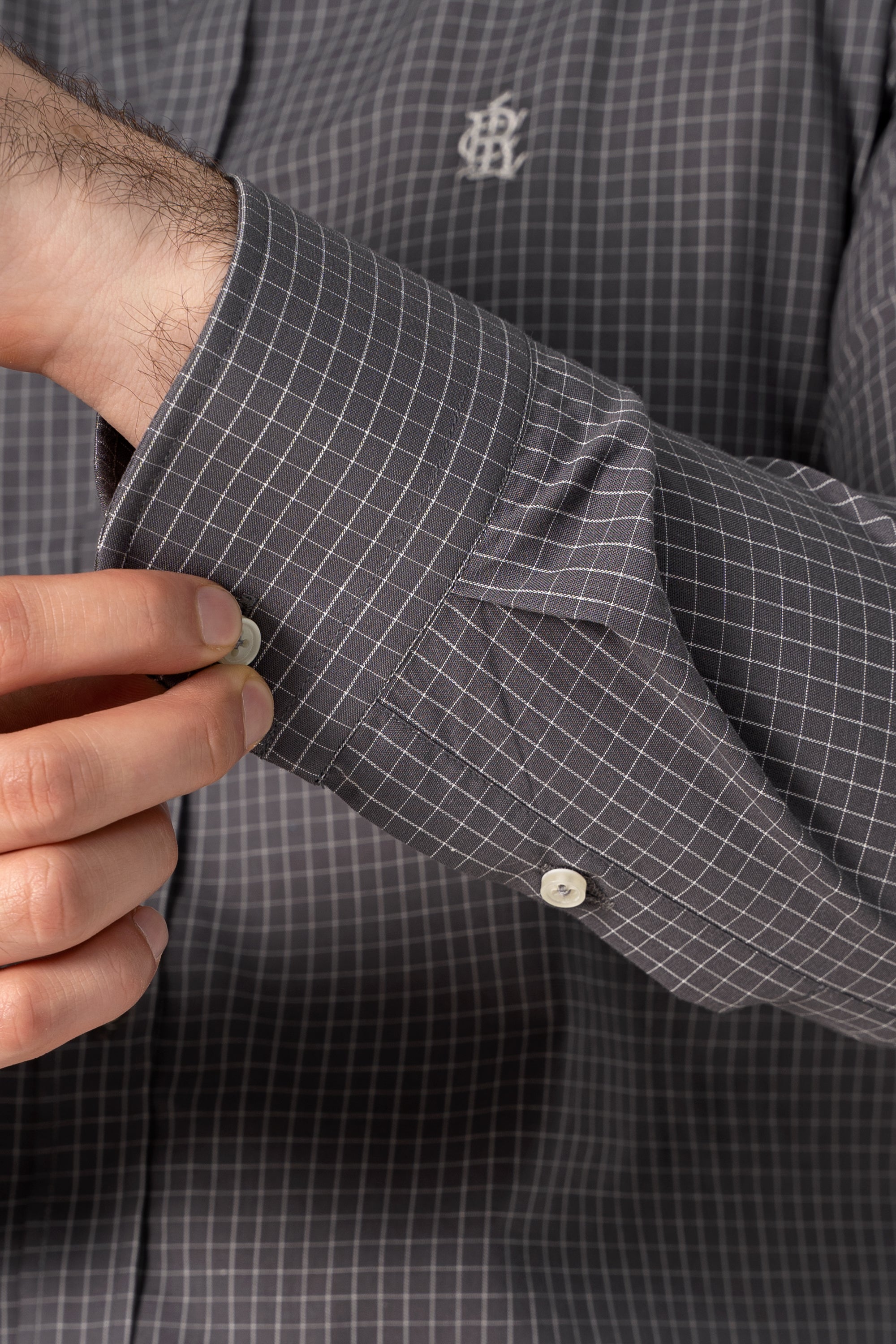 SEMI FORMAL SHIRT GREY CHECK
