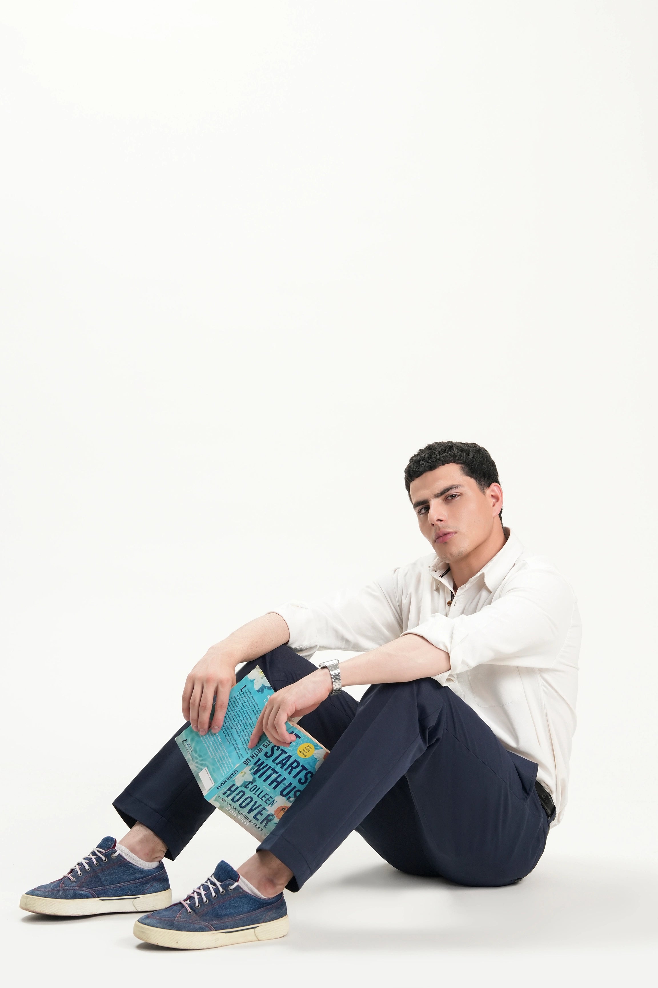 CASUAL PANT REGULAR FIT NAVY