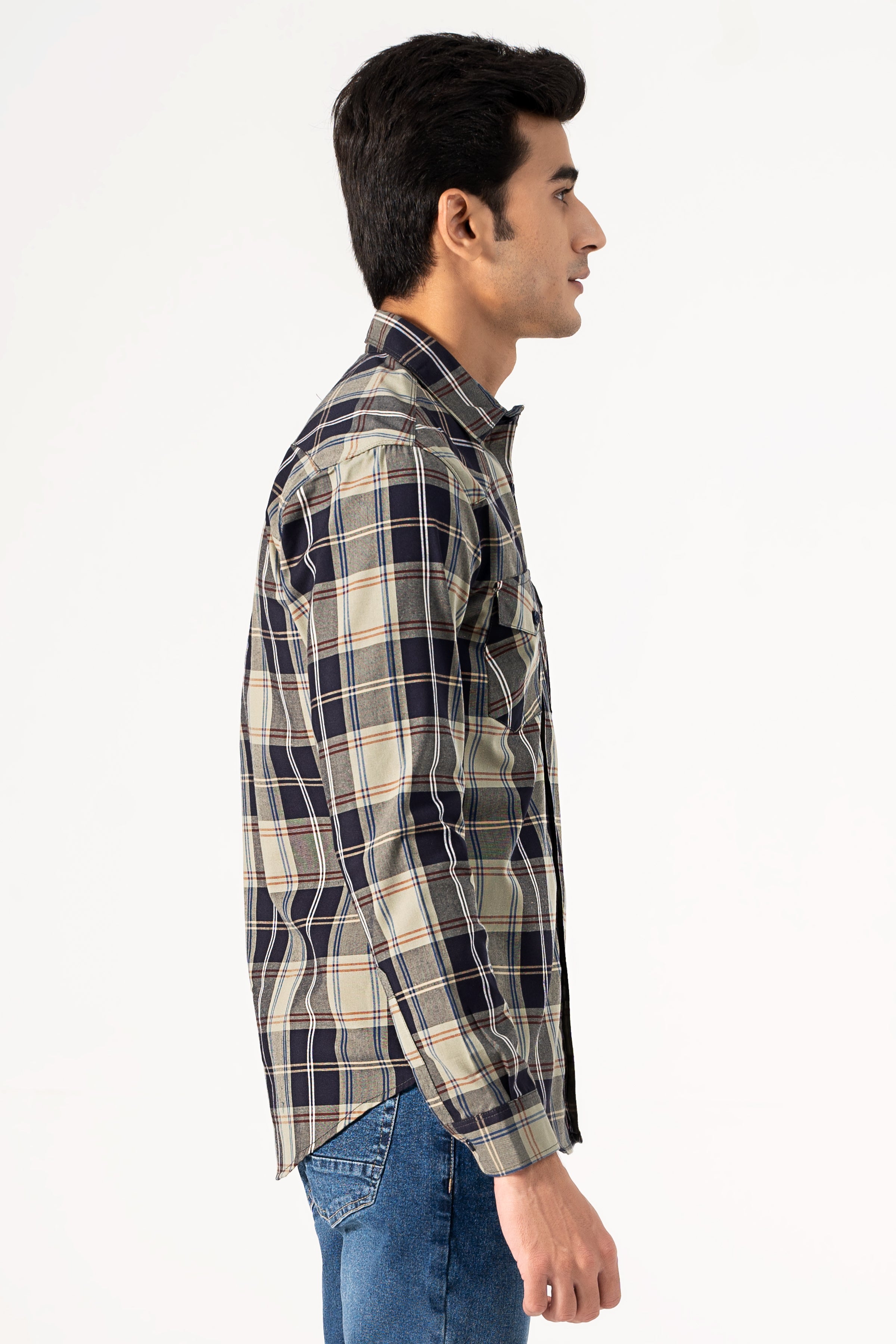 CASUAL SHIRT GREEN CHECK