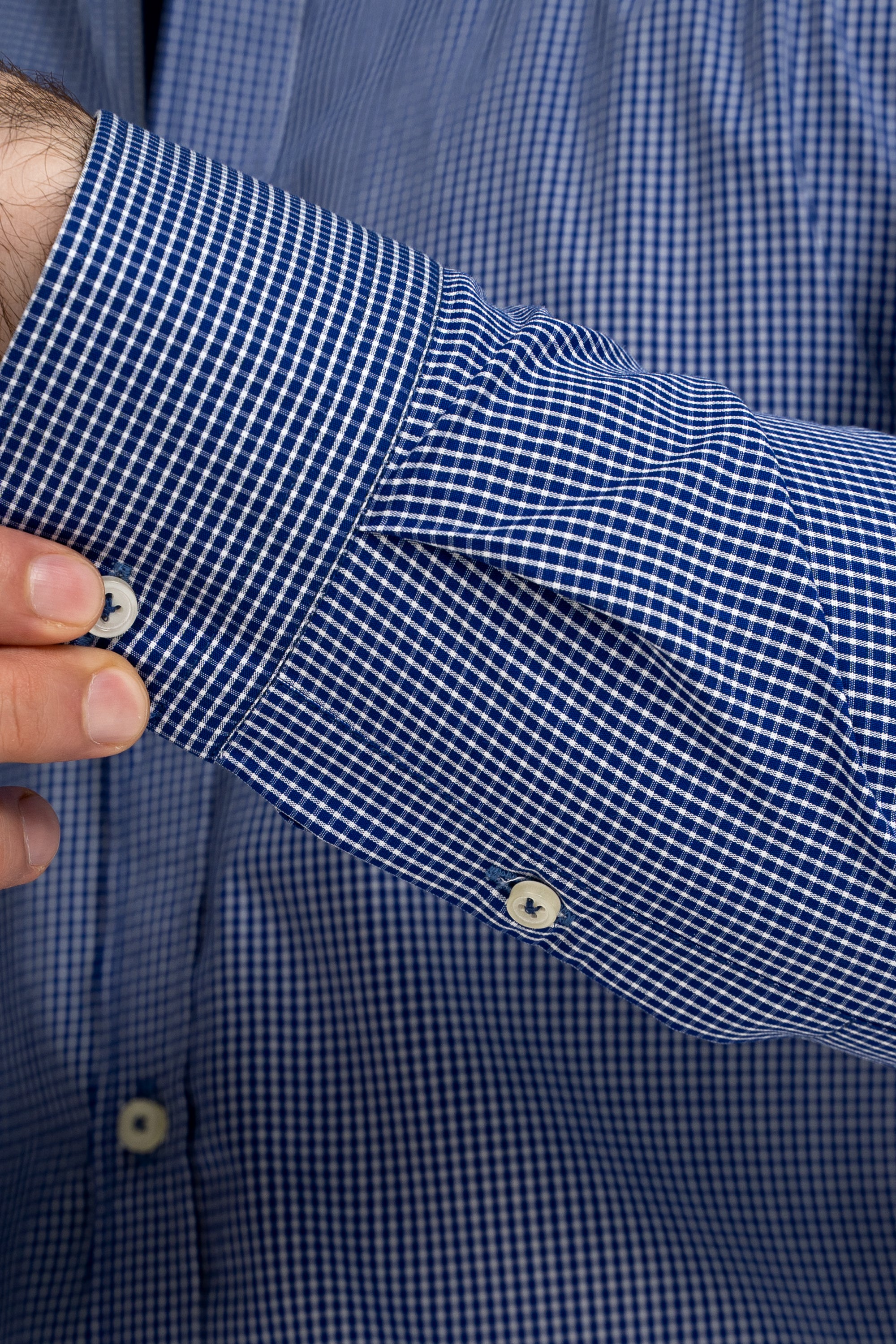 SEMI FORMAL SHIRT BLUE WHITE