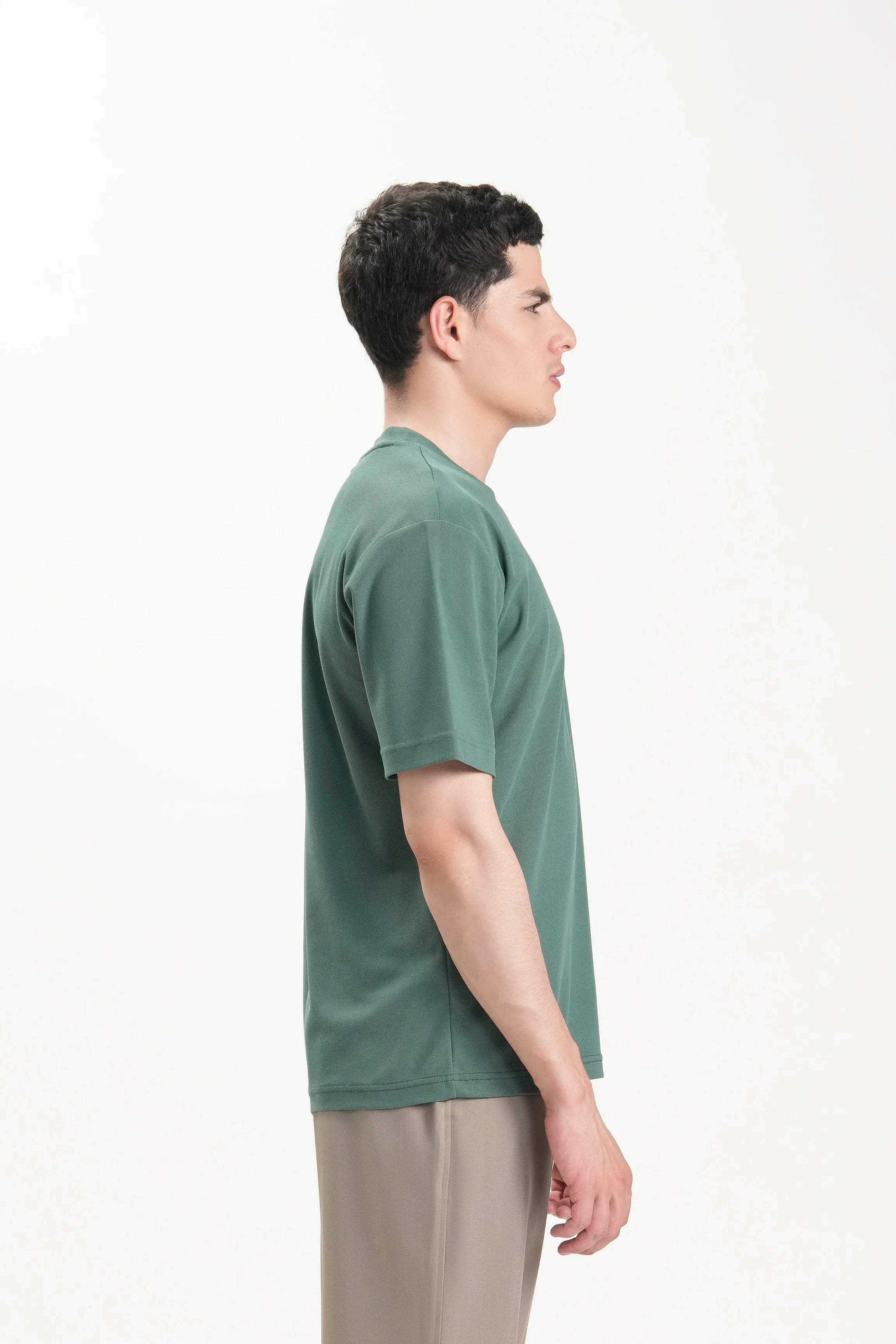 SMART FIT CREW NECK T-SHIRT GREEN