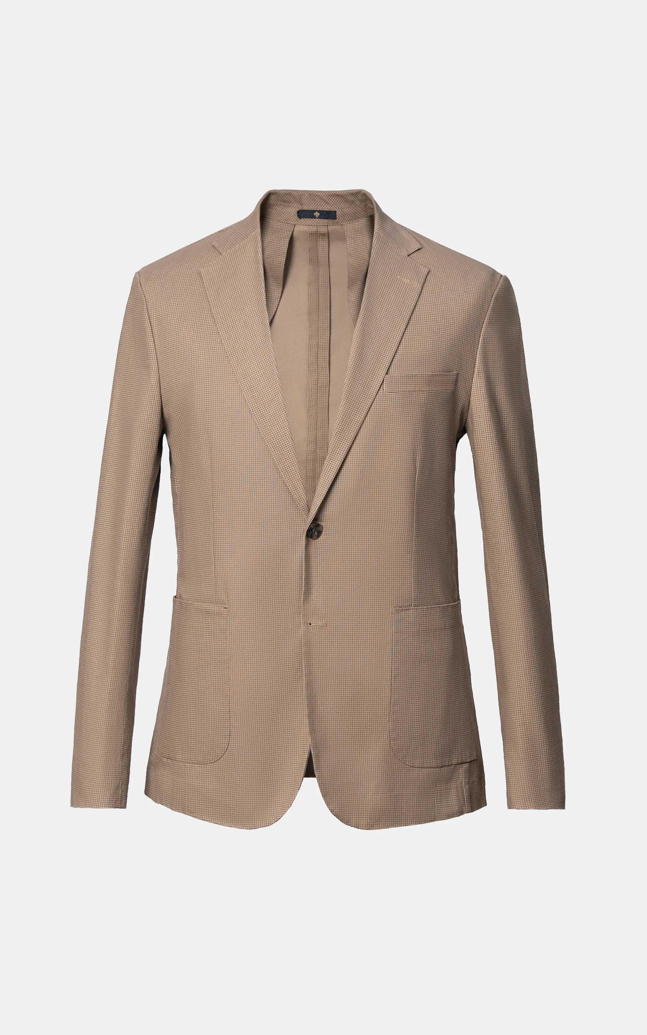 NOTCH LAPEL SINGLE-BREASTED SUMMER COAT KHAKI