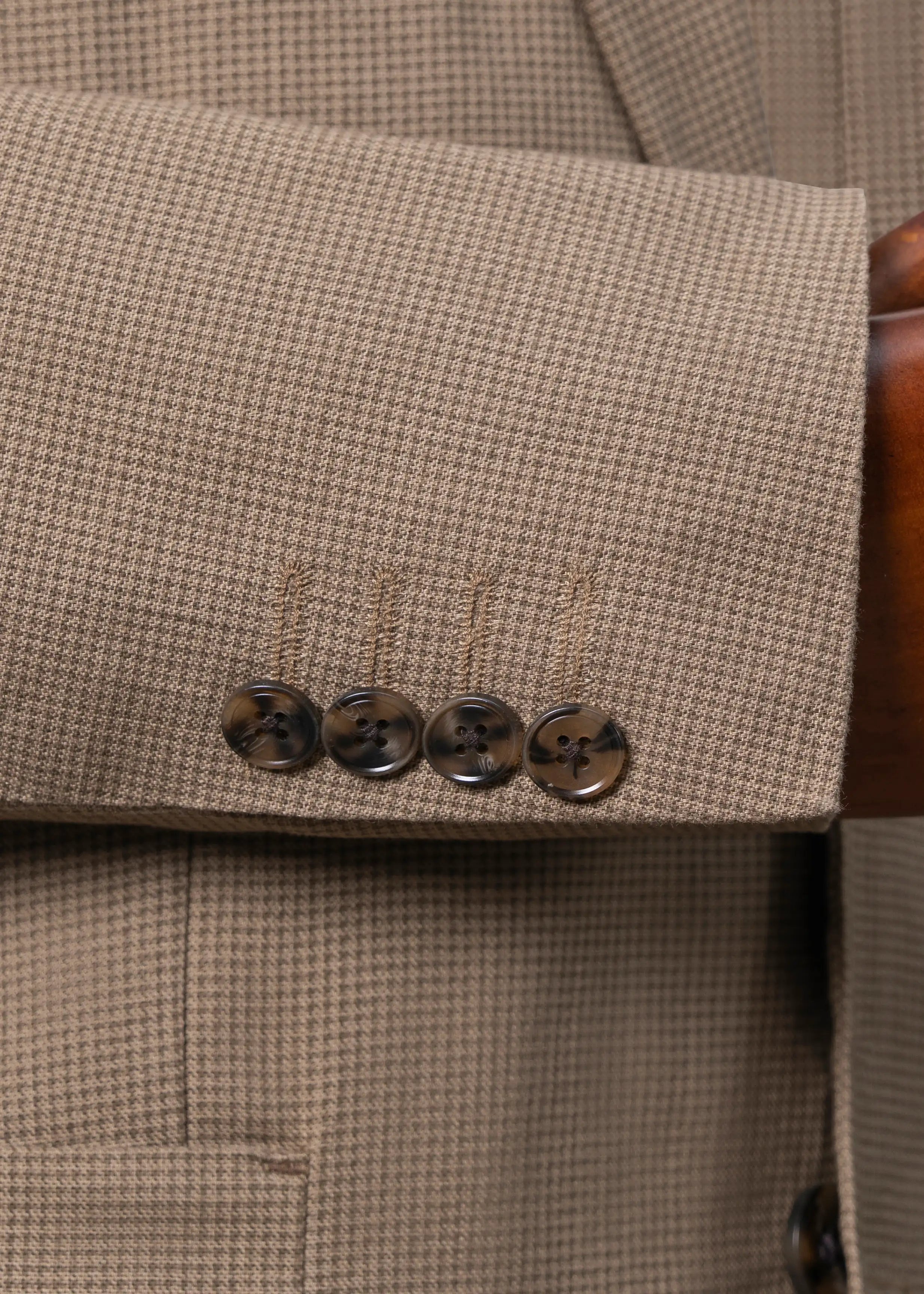 NOTCH LAPEL SINGLE-BREASTED SUMMER COAT KHAKI