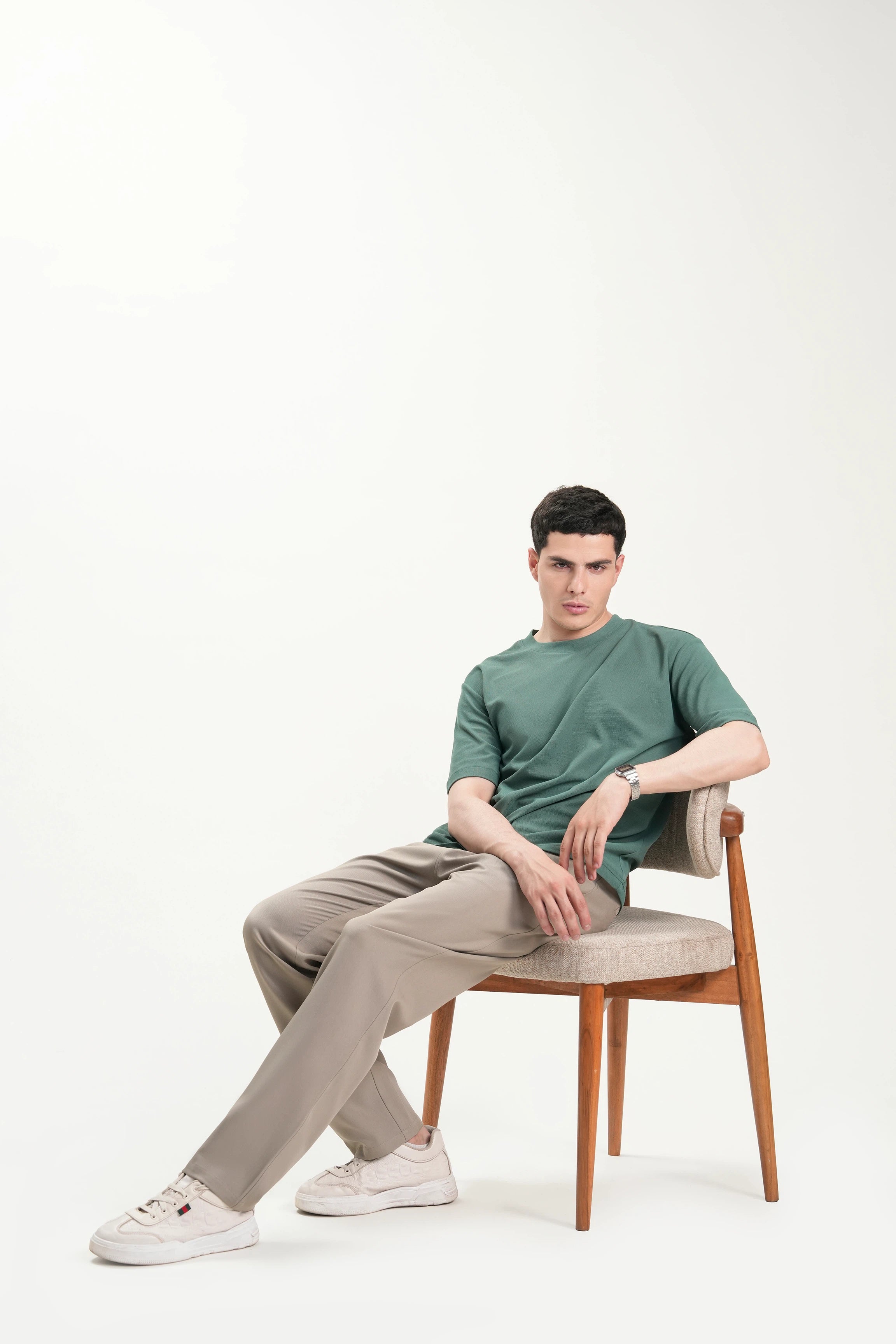 SMART FIT CREW NECK T-SHIRT GREEN