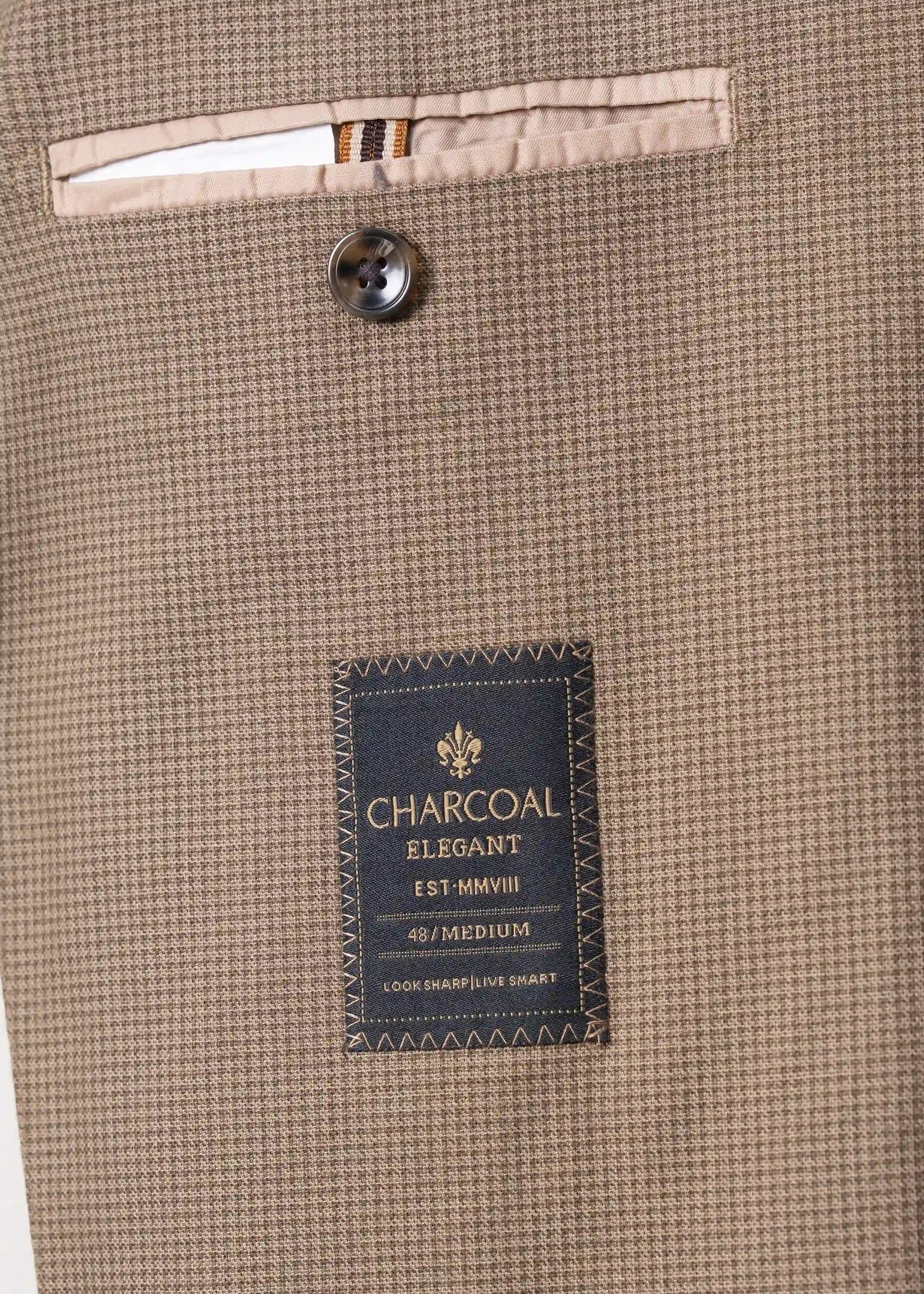 NOTCH LAPEL SINGLE-BREASTED SUMMER COAT KHAKI