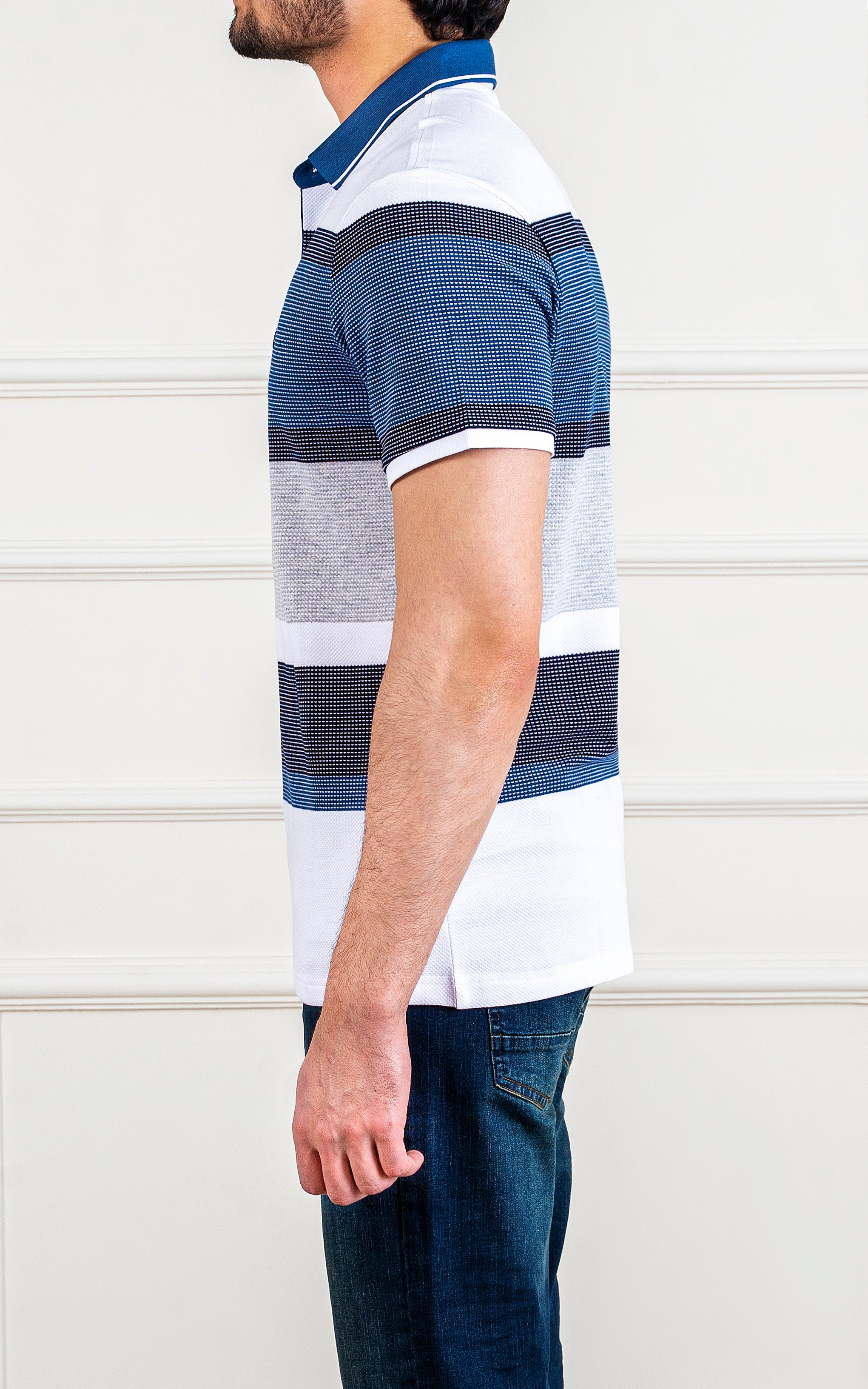 EXECUTIVE POLO WHITE BLUE