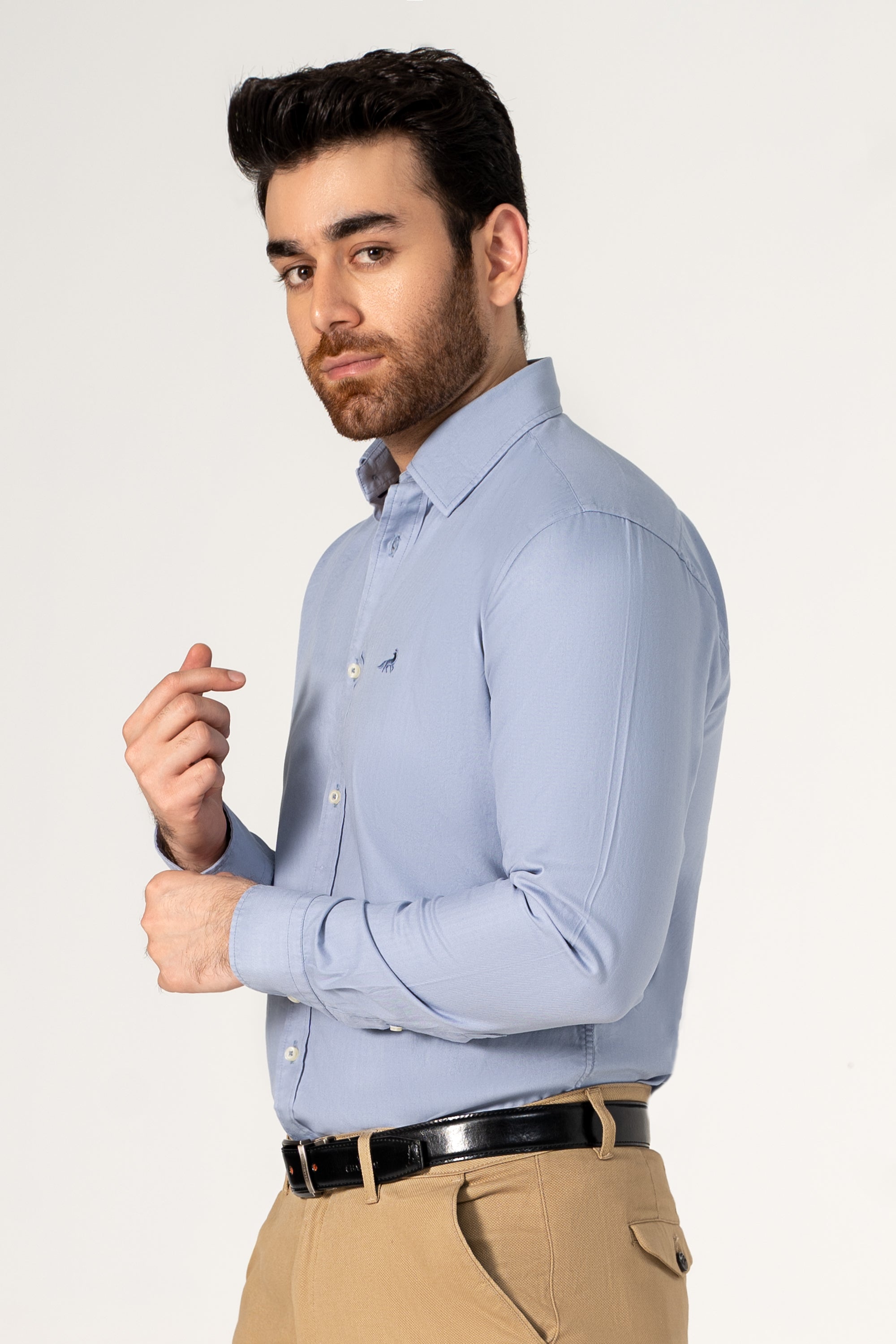 SEMI CASUAL SHIRT BLUE