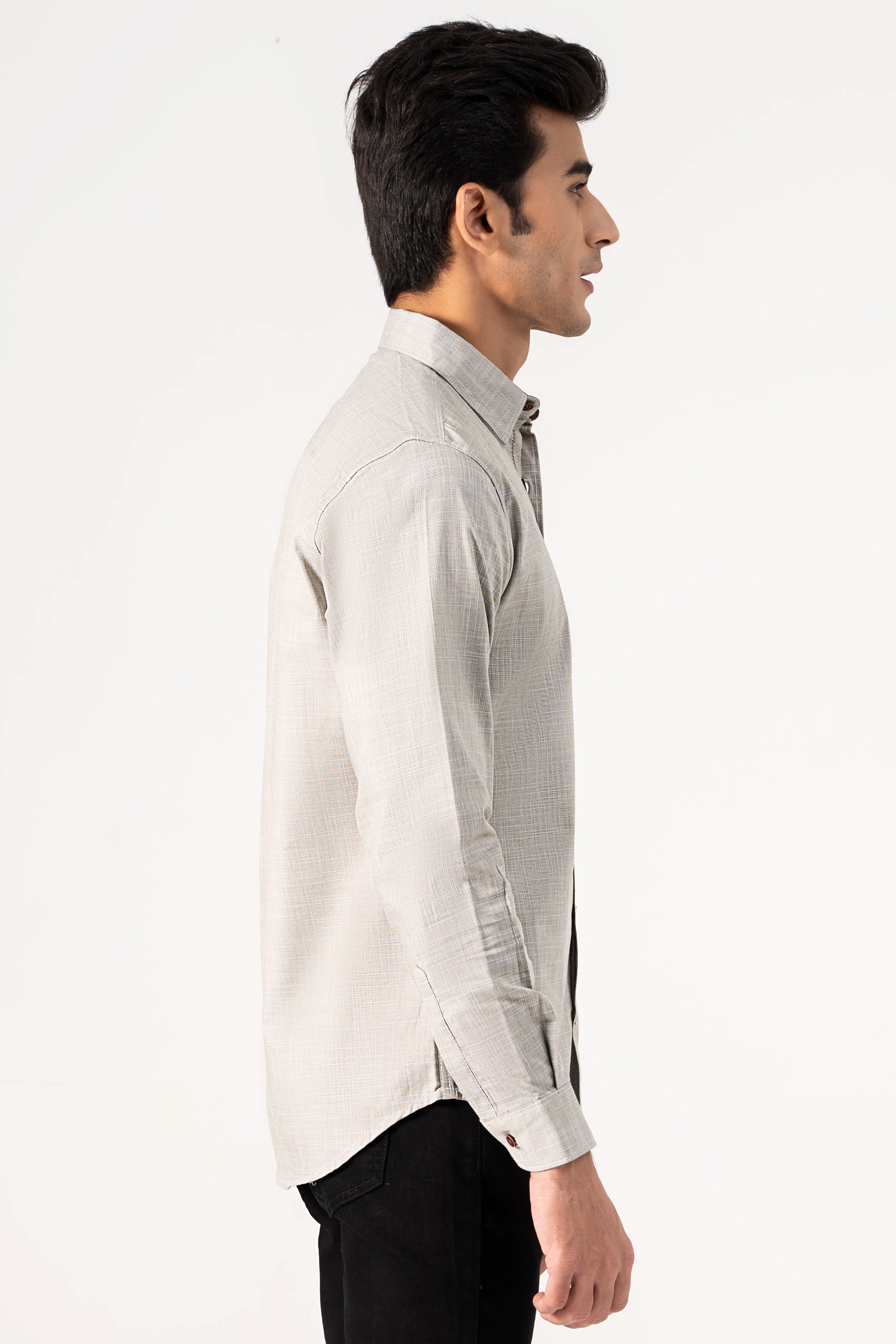 CASUAL SHIRT GREEN TEXTURE