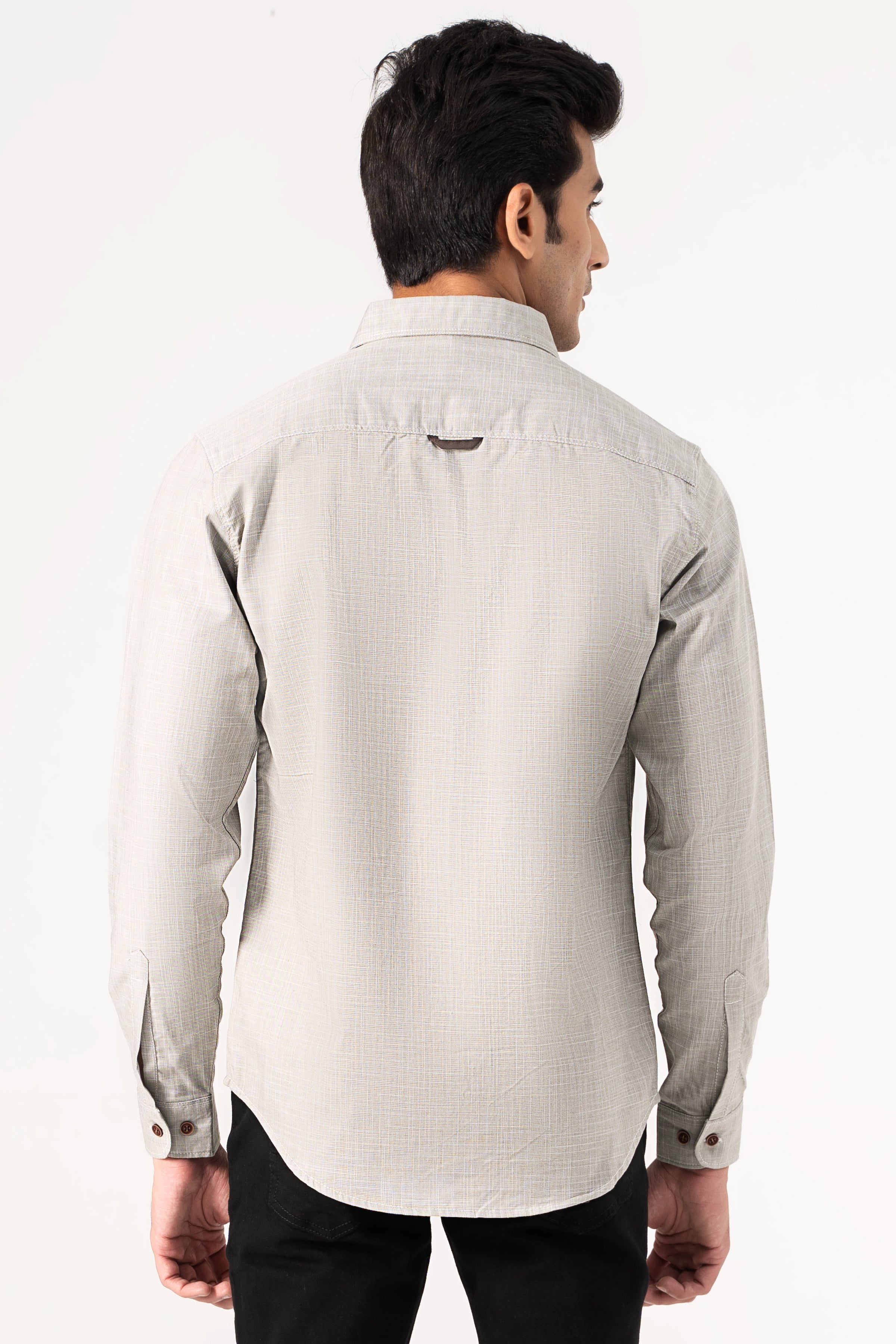 CASUAL SHIRT GREEN TEXTURE