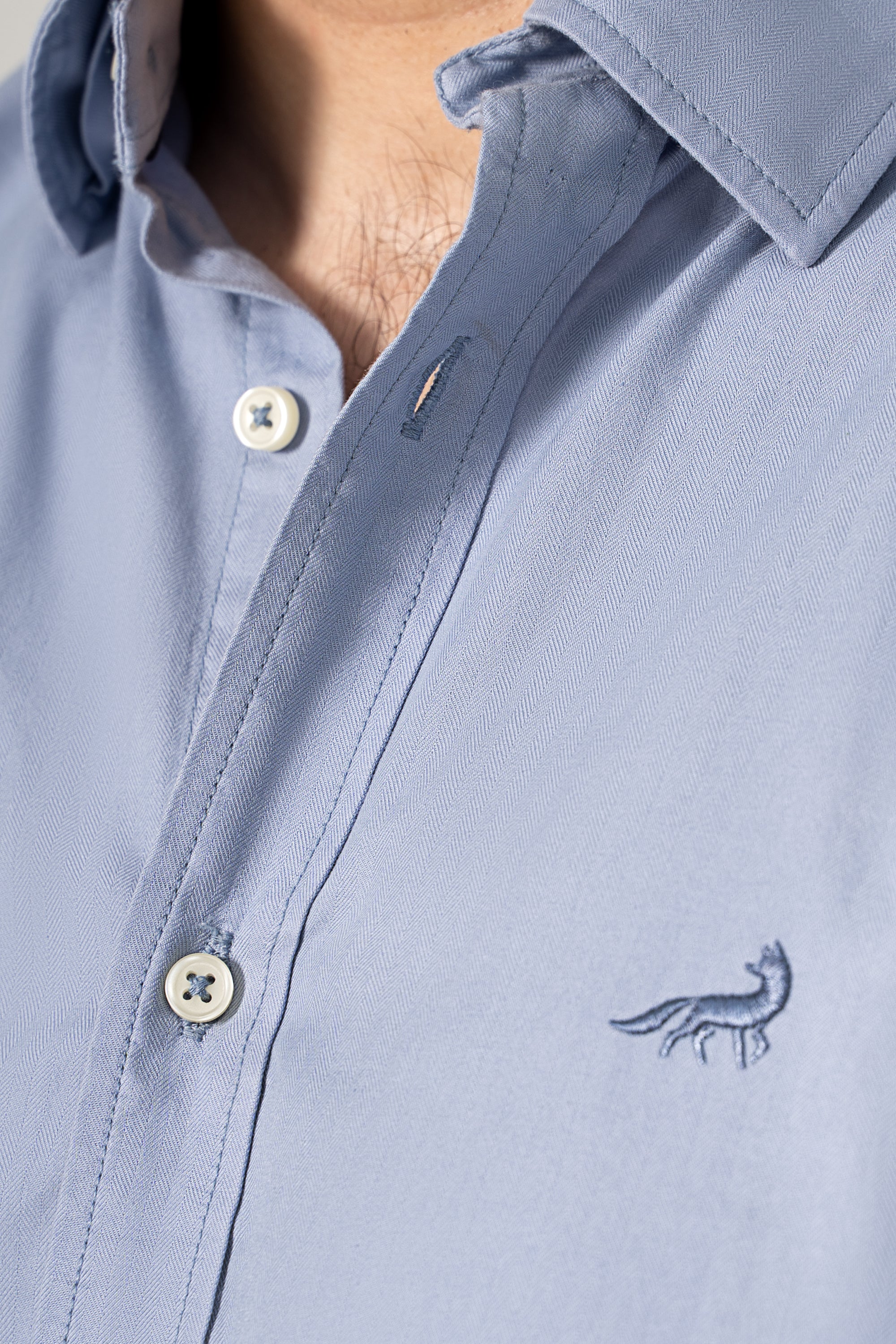 SEMI CASUAL SHIRT BLUE