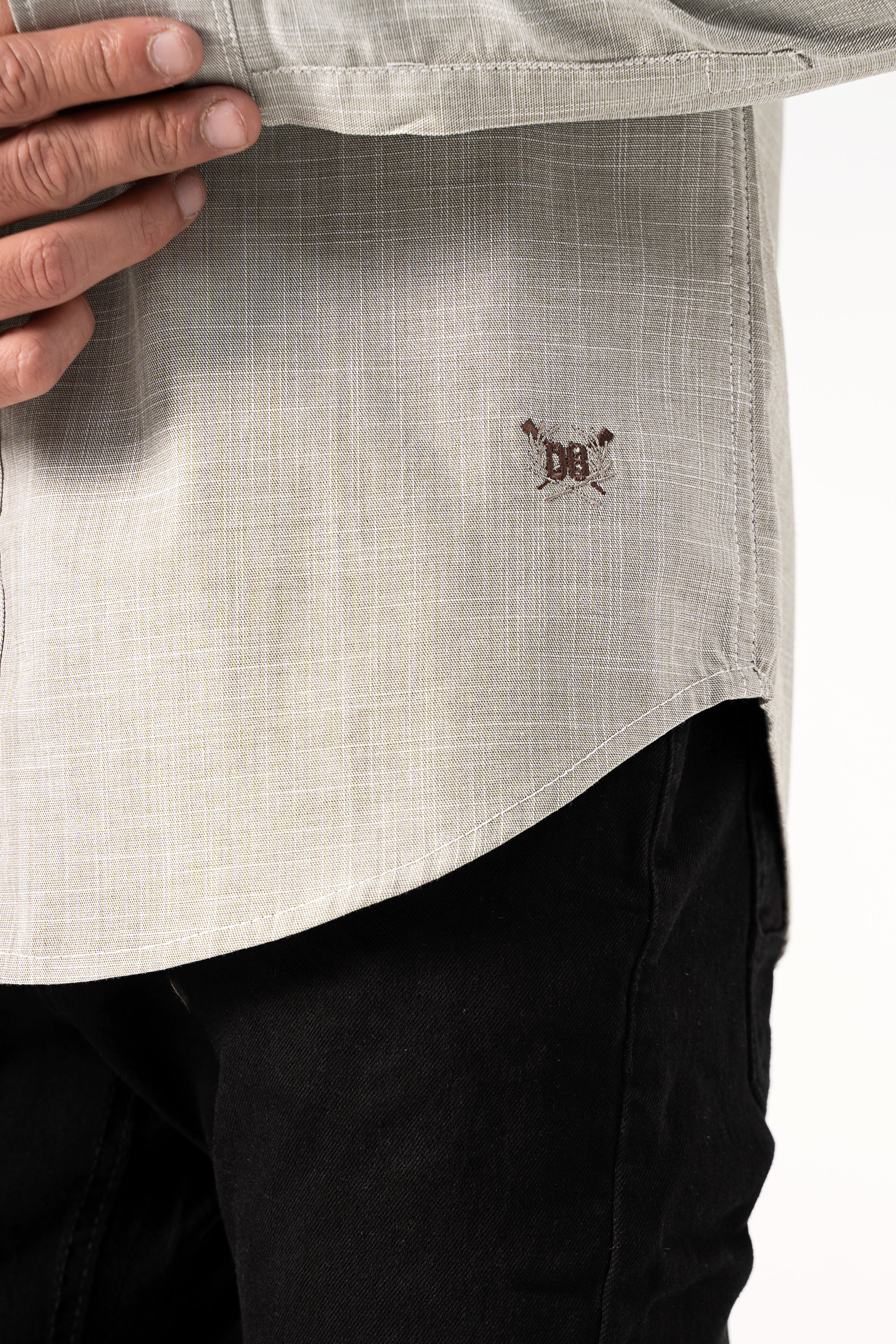 CASUAL SHIRT GREEN TEXTURE