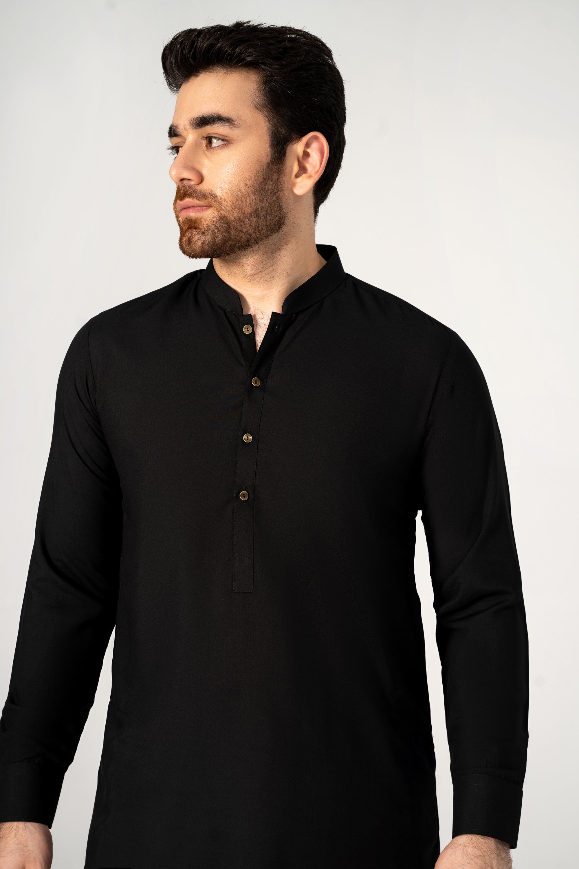 WASH AND WEAR KAMEEZ SHALWAR BLACK