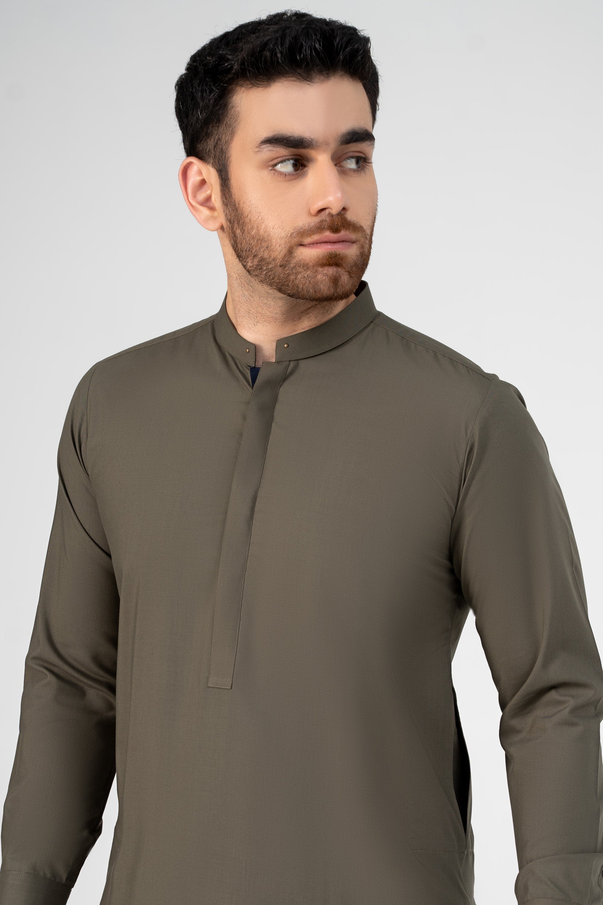 PREMIUM WASH AND WEAR KAMEEZ SHALWAR OLIVE