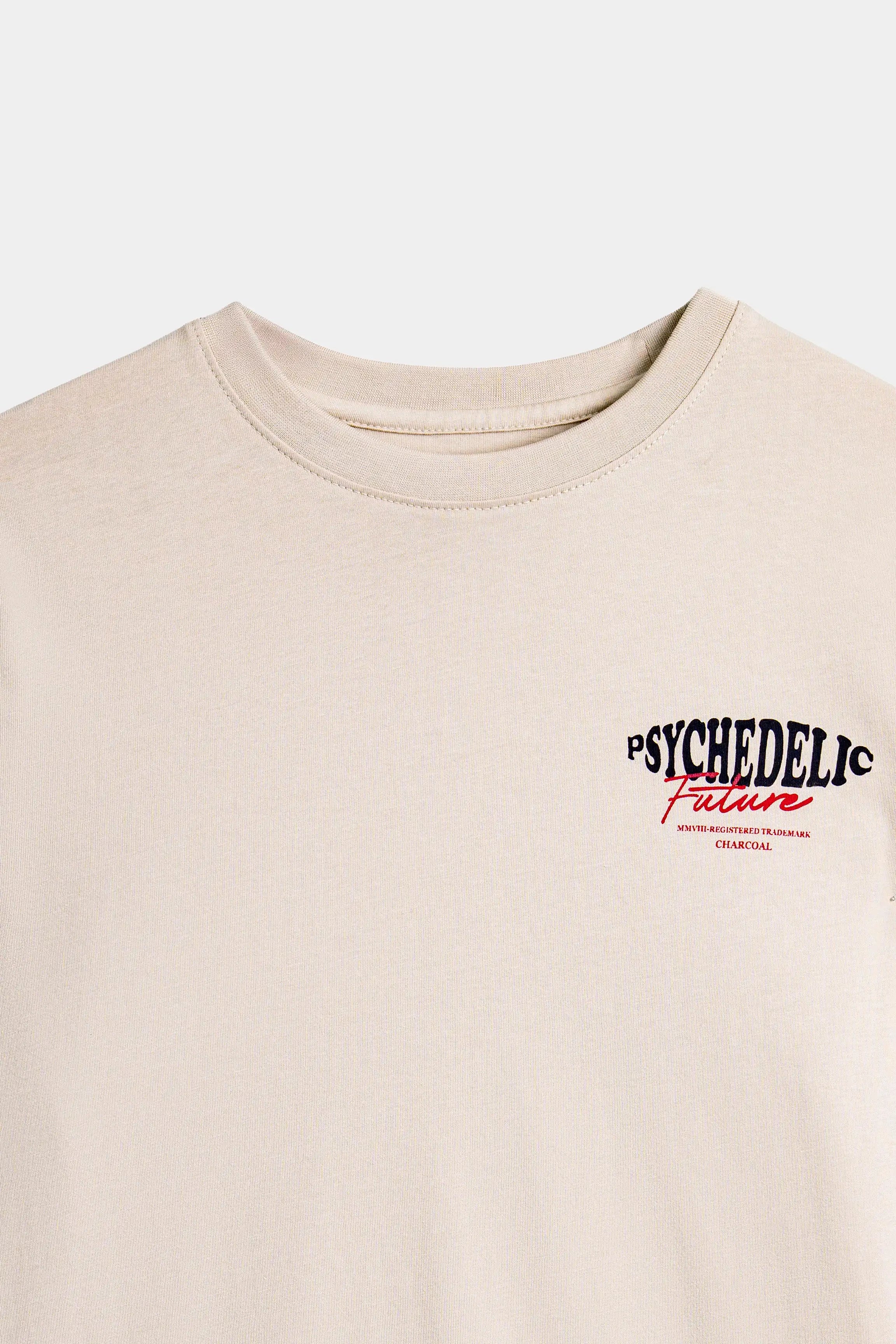 GRAPHIC T SHIRT BEIGE