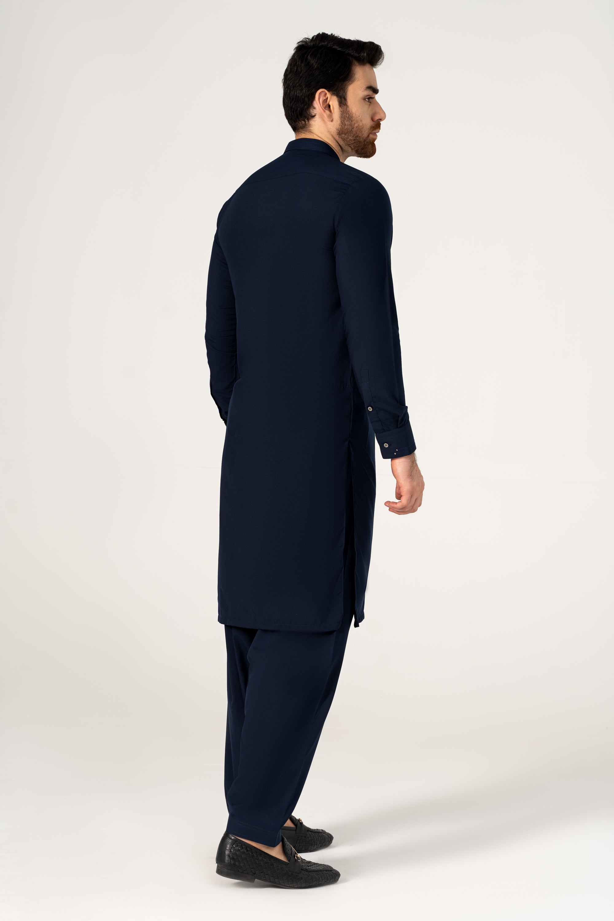 WASH AND WEAR KAMEEZ SHALWAR NAVY