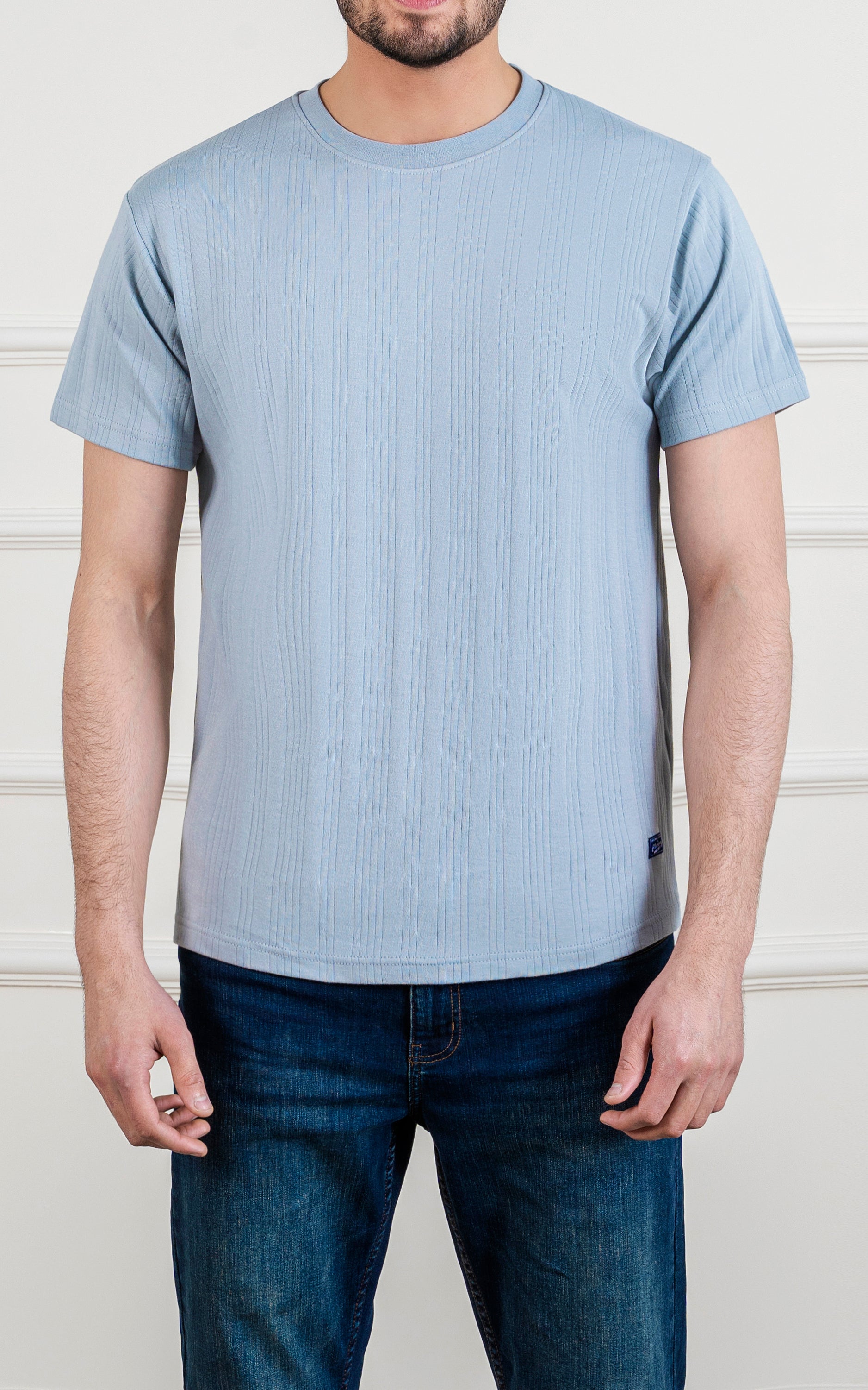 DROP NEEDLE T SHIRT SKY GREY