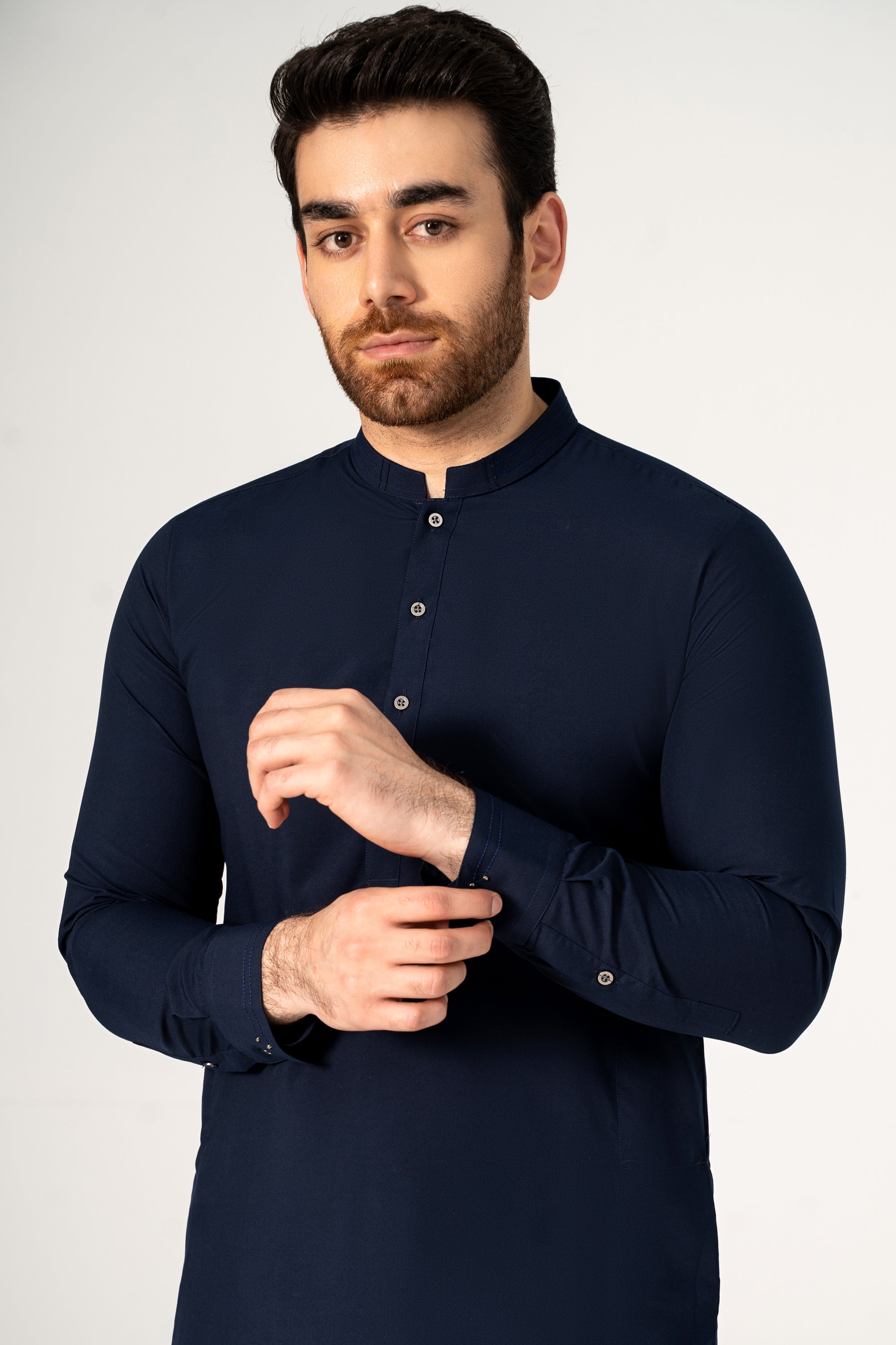 WASH AND WEAR KAMEEZ SHALWAR NAVY