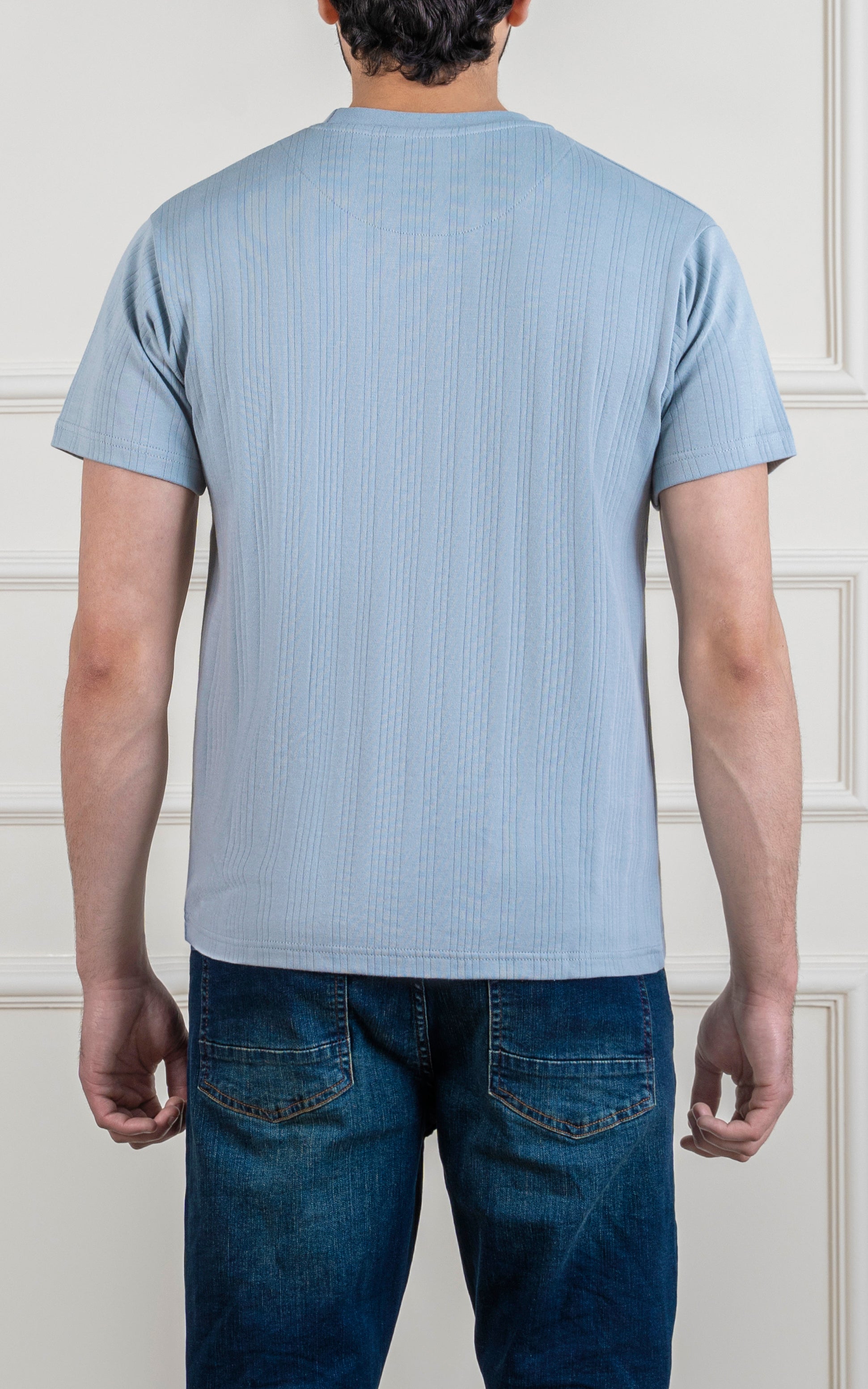DROP NEEDLE T SHIRT SKY GREY