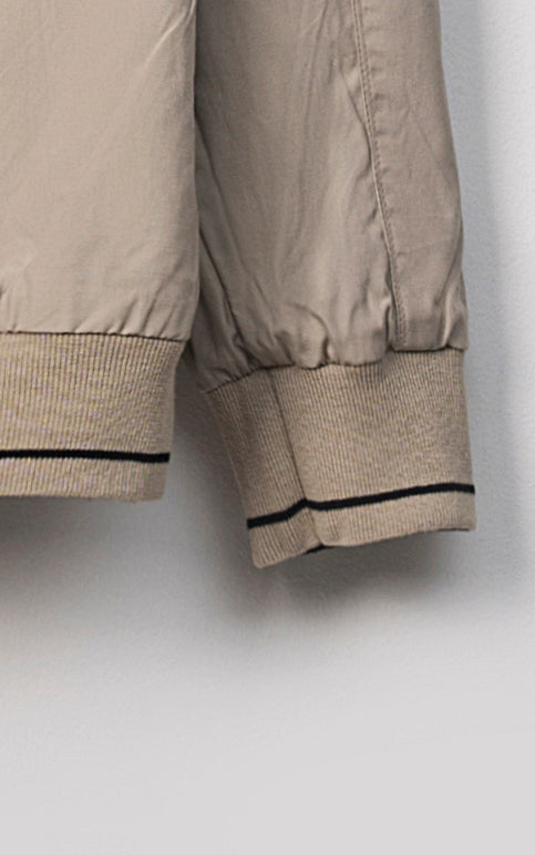 F/S REVERSIBLE JACKET BLACK KHAKI