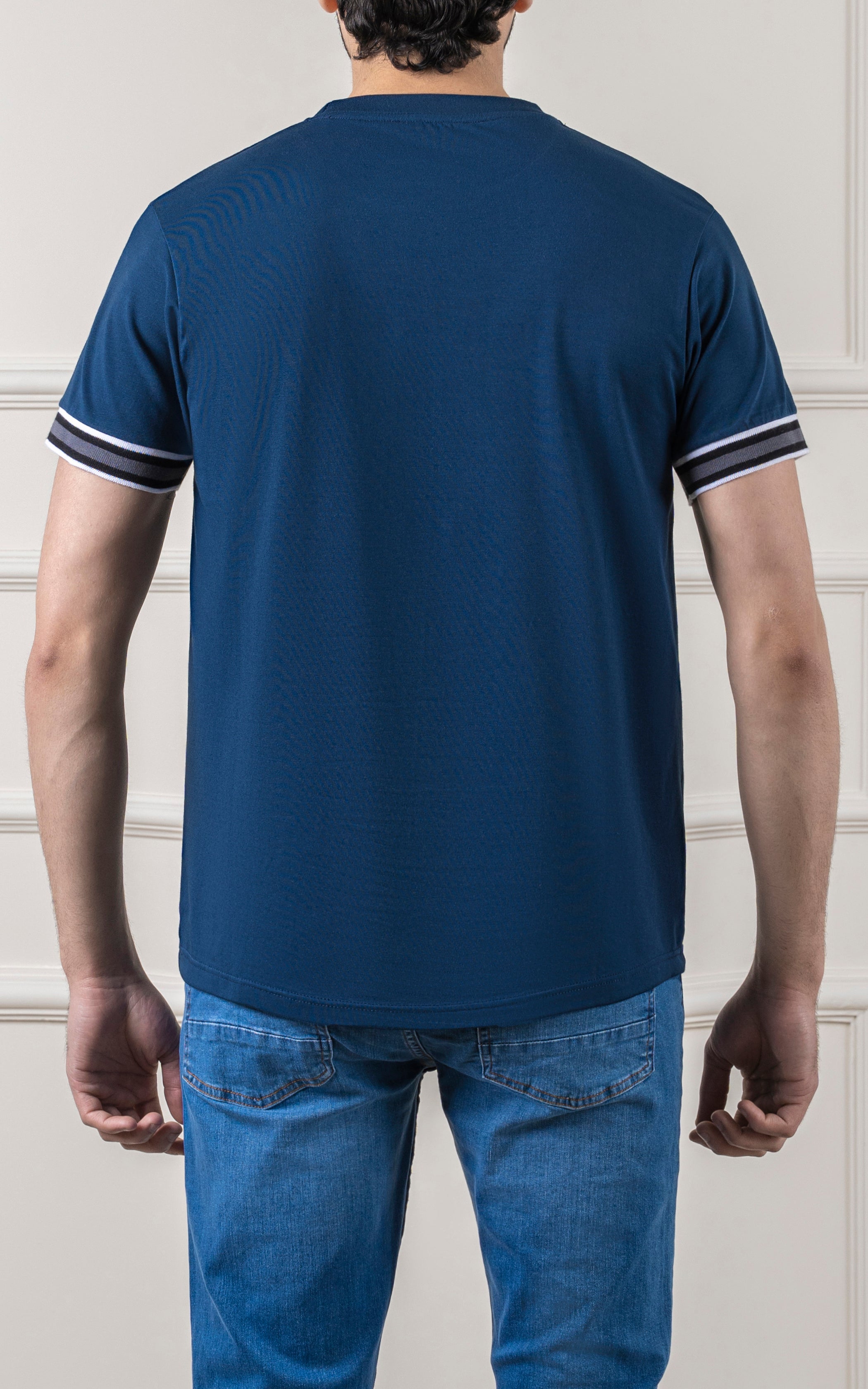 GRAPHIC T SHIRT TEAL BLUE