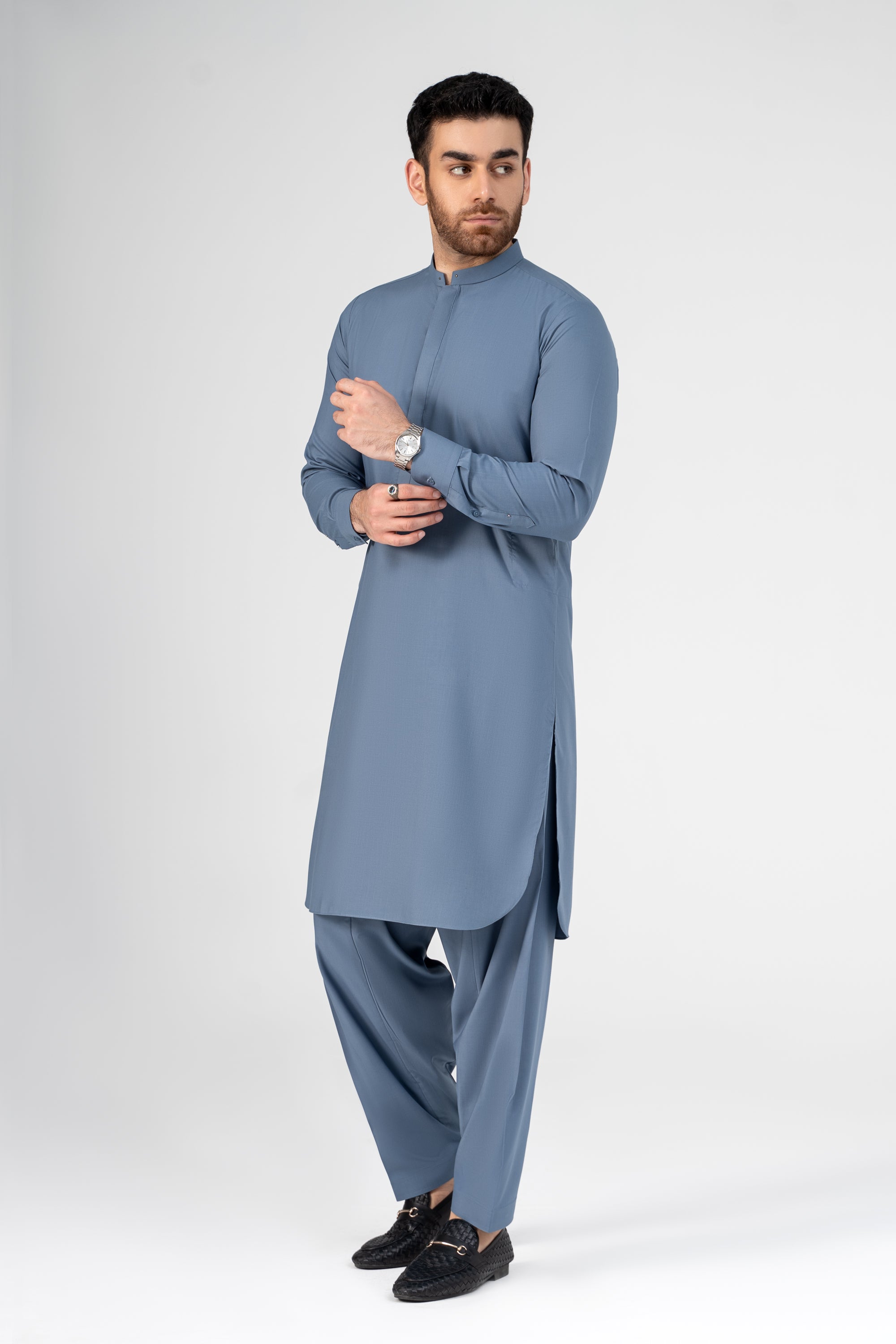 PREMIUM WASH AND WEAR KAMEEZ SHALWAR LIGHT BLUE