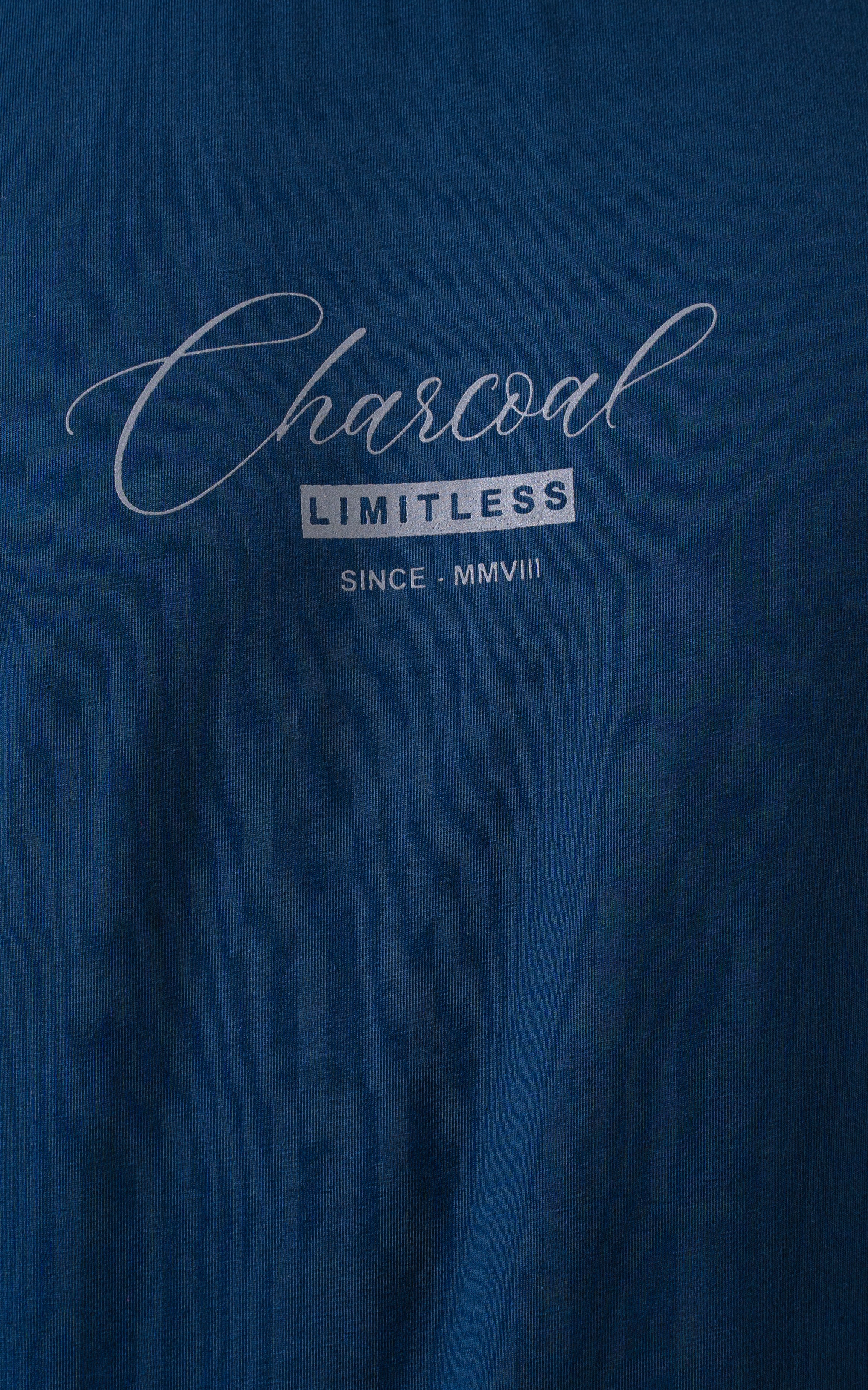 GRAPHIC T SHIRT TEAL BLUE