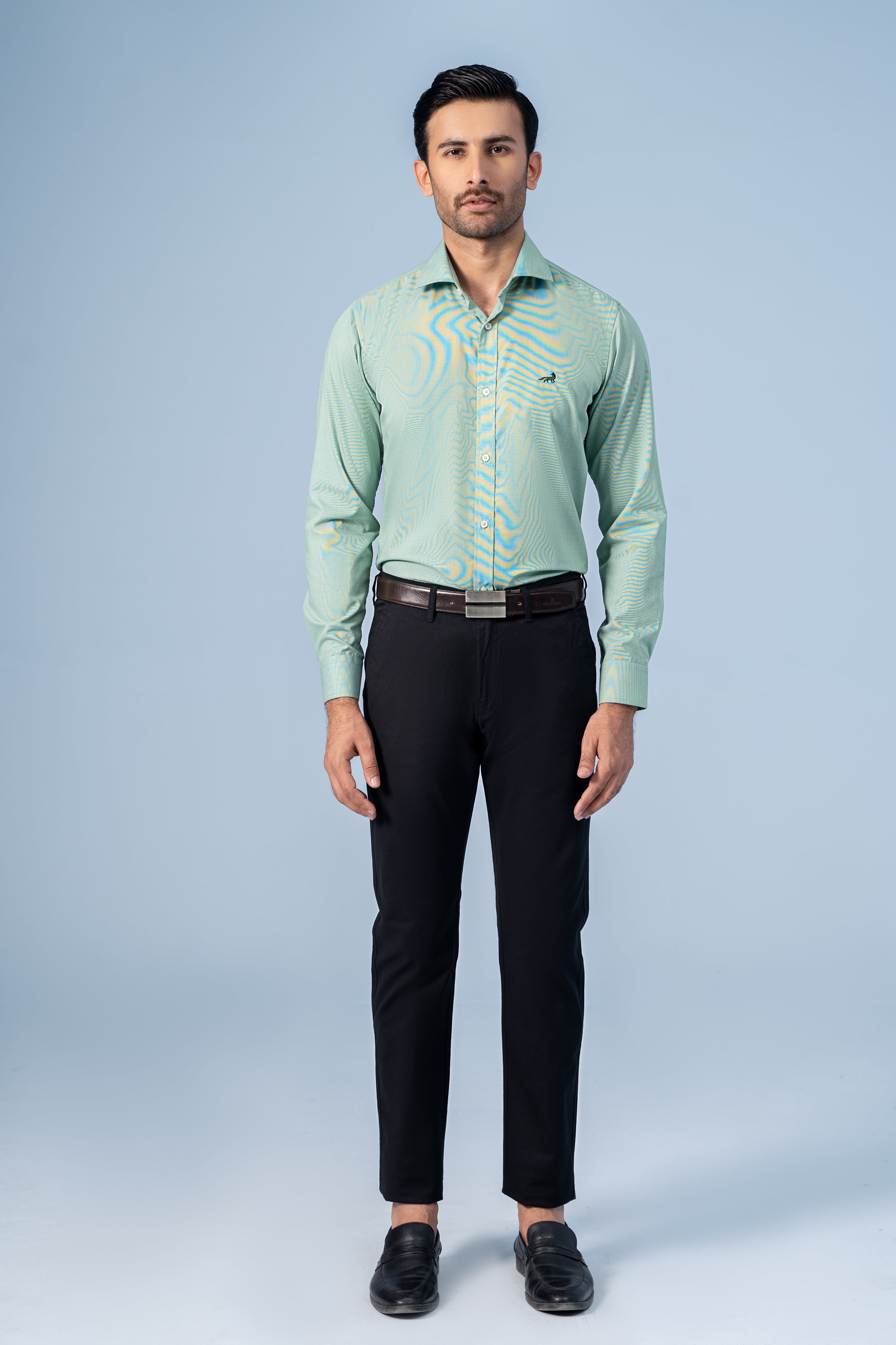 SMART SHIRT GREEN - Charcoal Clothing