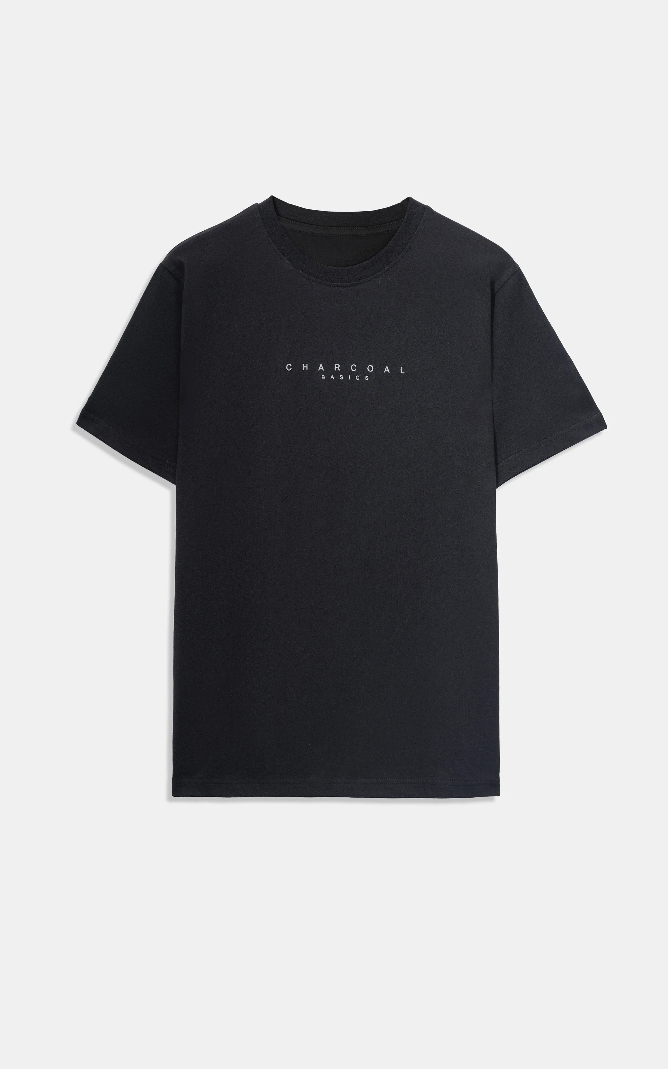 HALF SLEEVES SLEEPWEAR CREW NECK T SHIRT BLACK