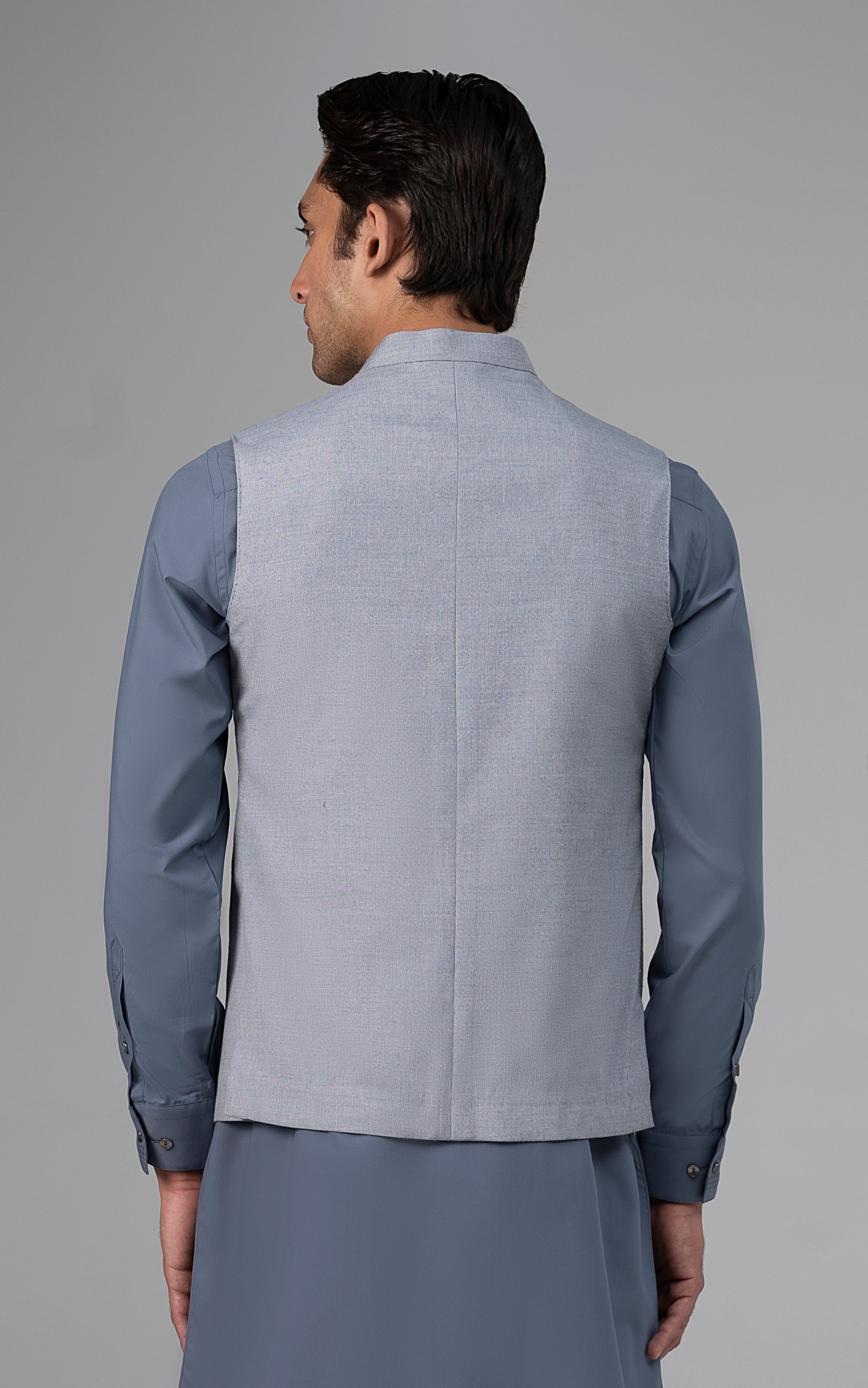 BLENDED WAISTCOAT - PREMIUM COLLECTION LIGHT GREY