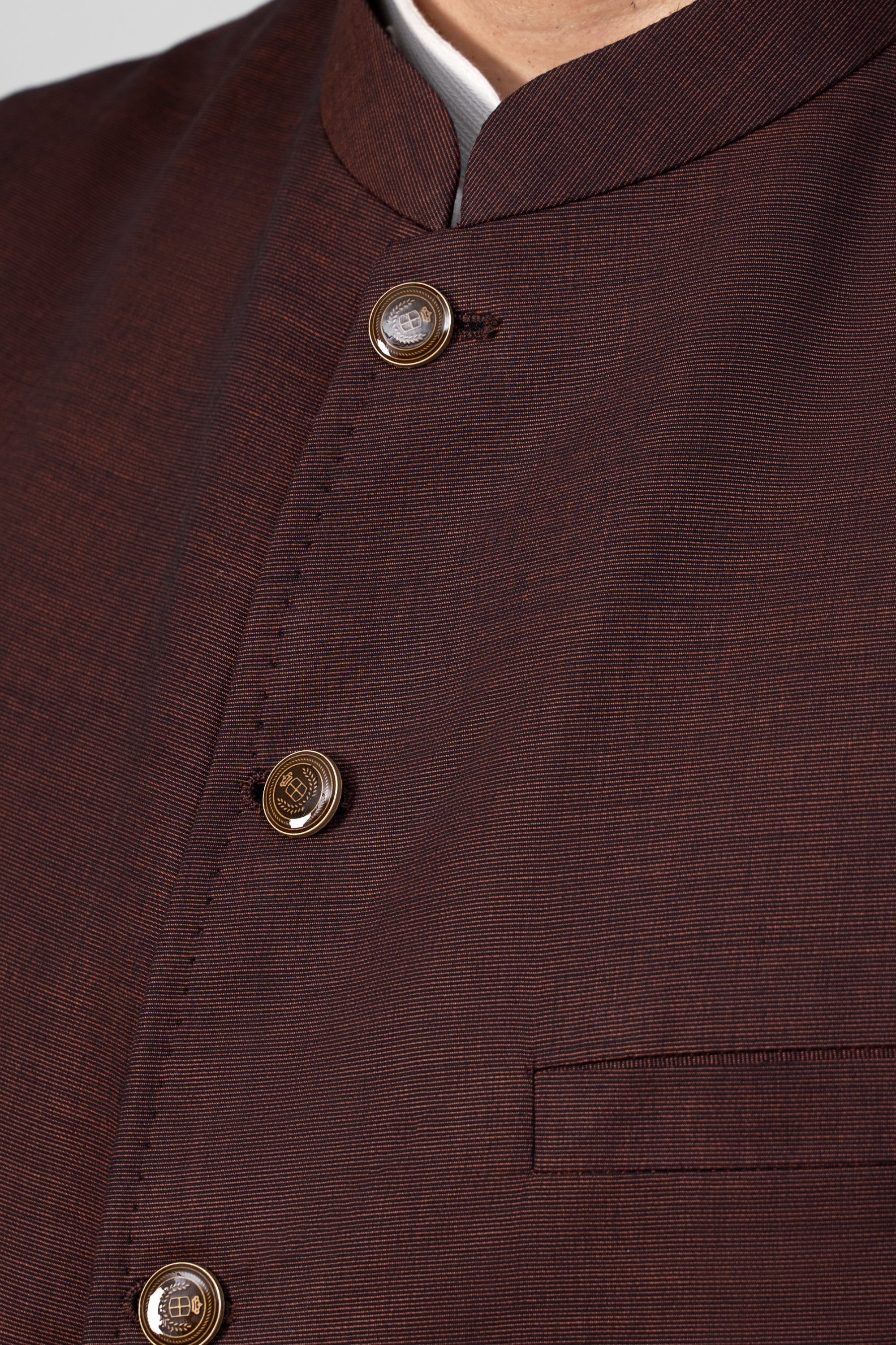 PREMIUM COTTON BLENDED WAISTCOAT WINE