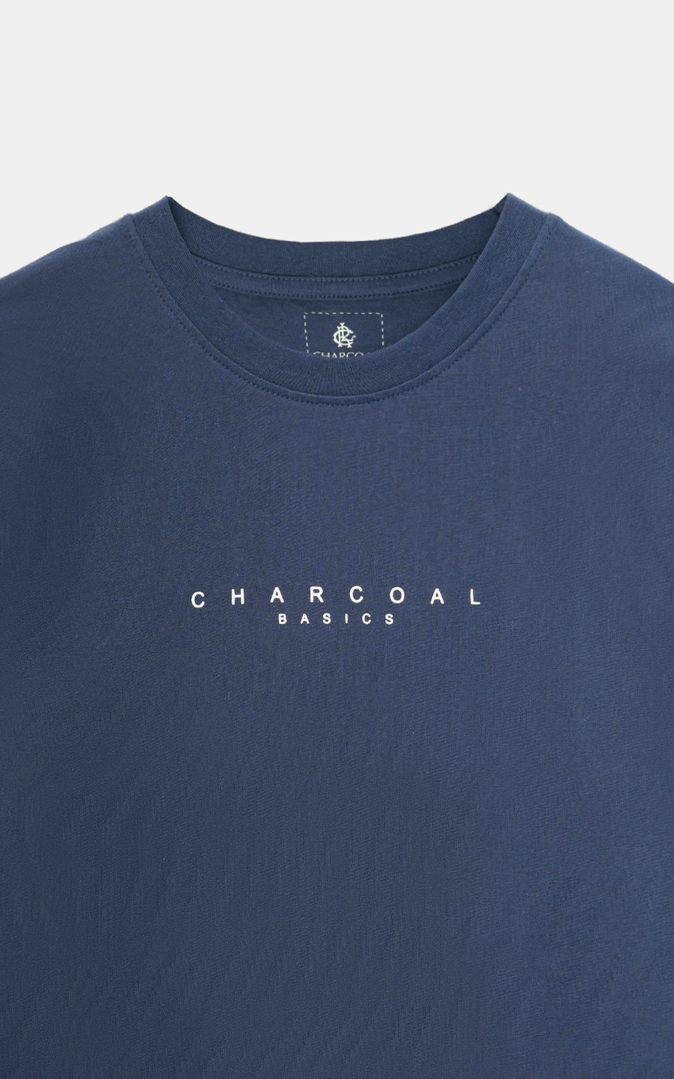 HALF SLEEVES SLEEPWEAR CREW NECK T SHIRT NAVY