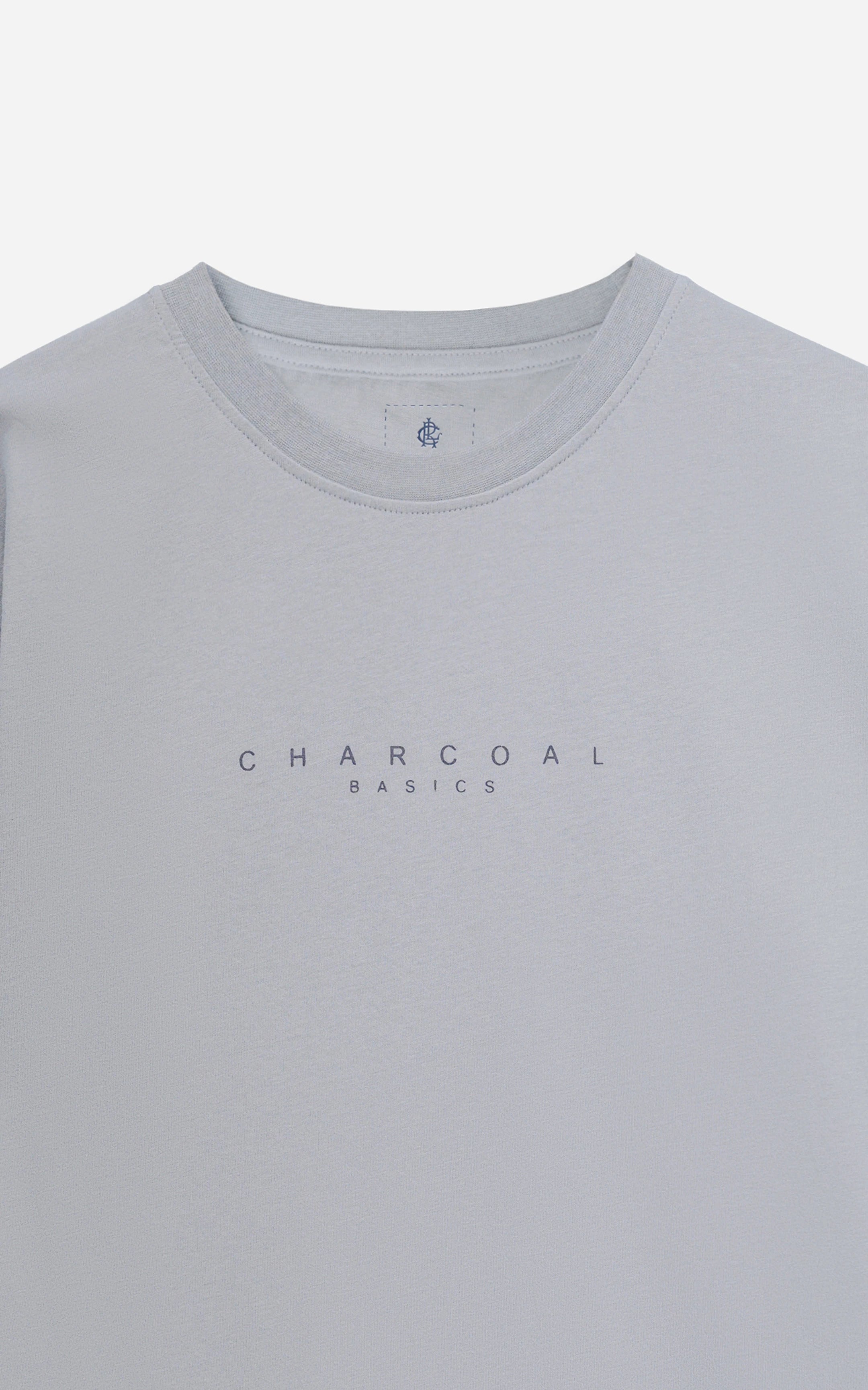 HALF SLEEVES SLEEPWEAR CREW NECK T SHIRT GREY