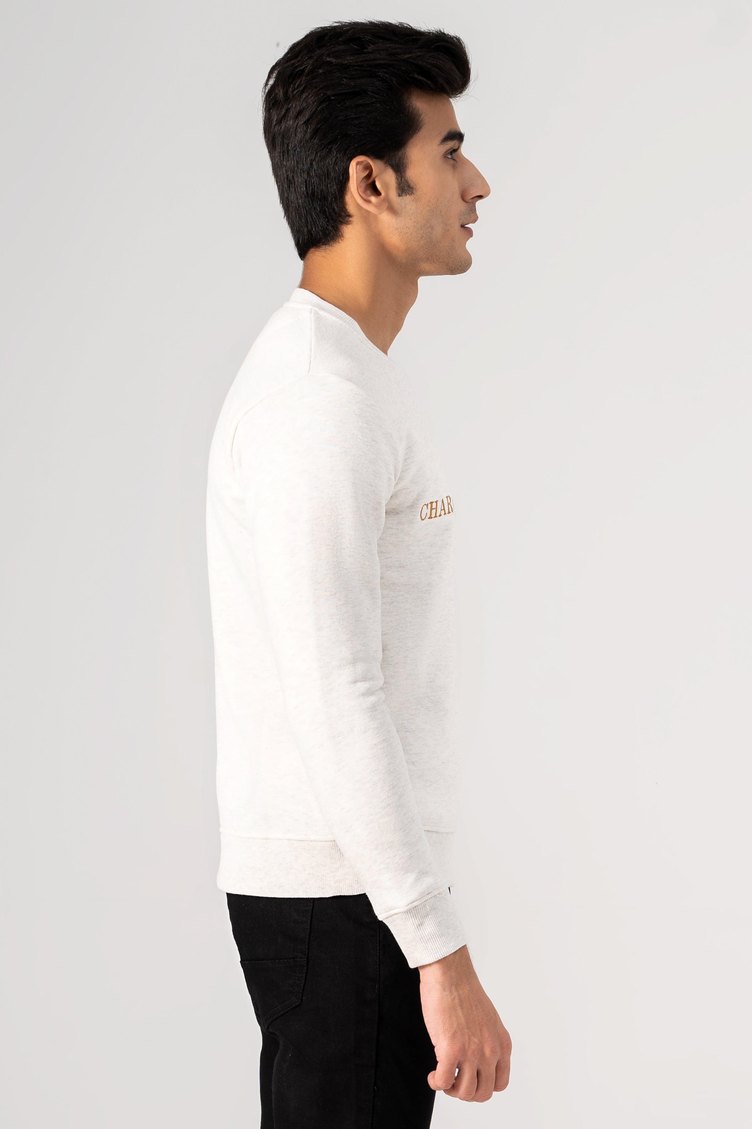 CREW NECK SWEAT SHIRT OATMEAL