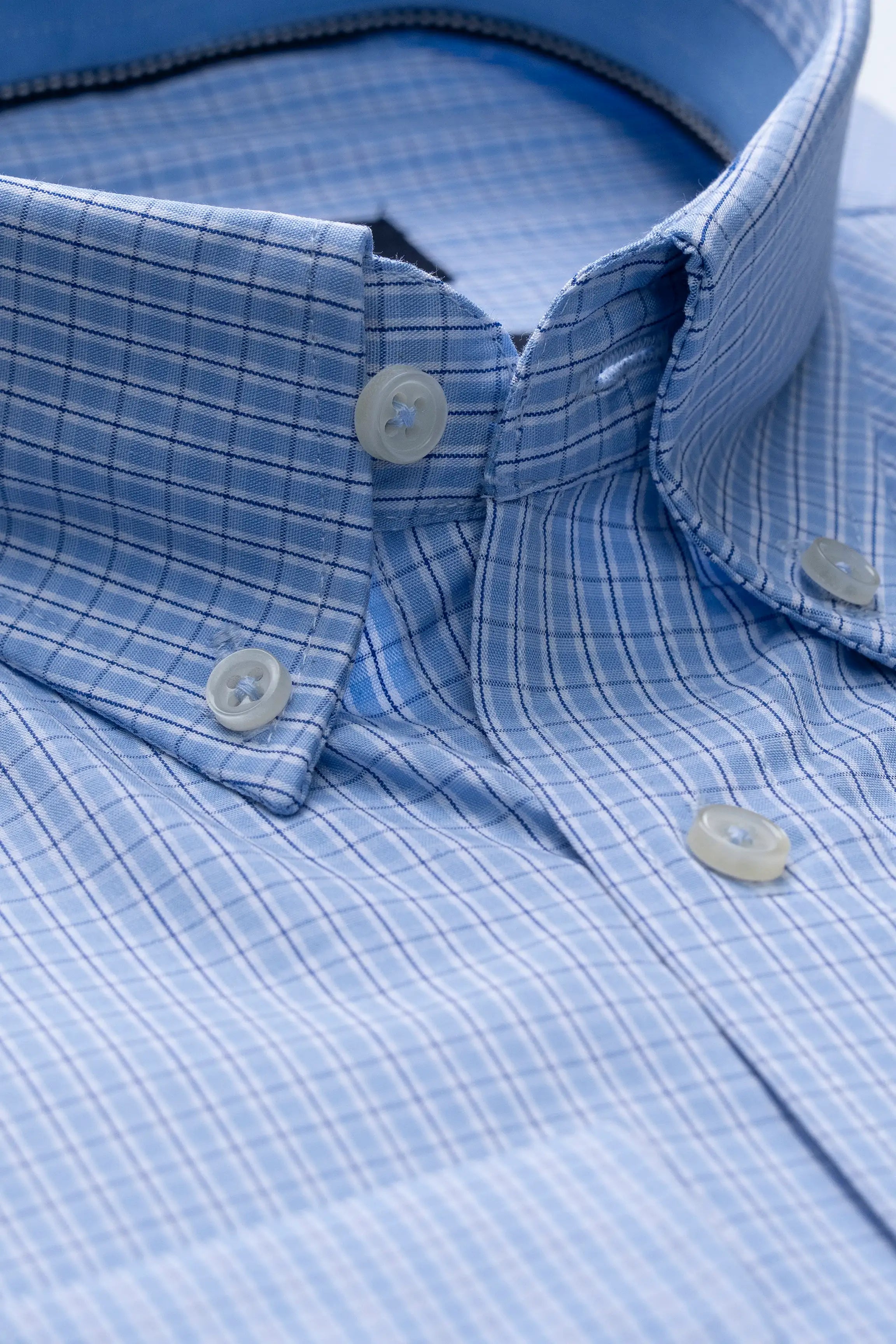 SEMI FORMAL SHIRT SKY CHECK