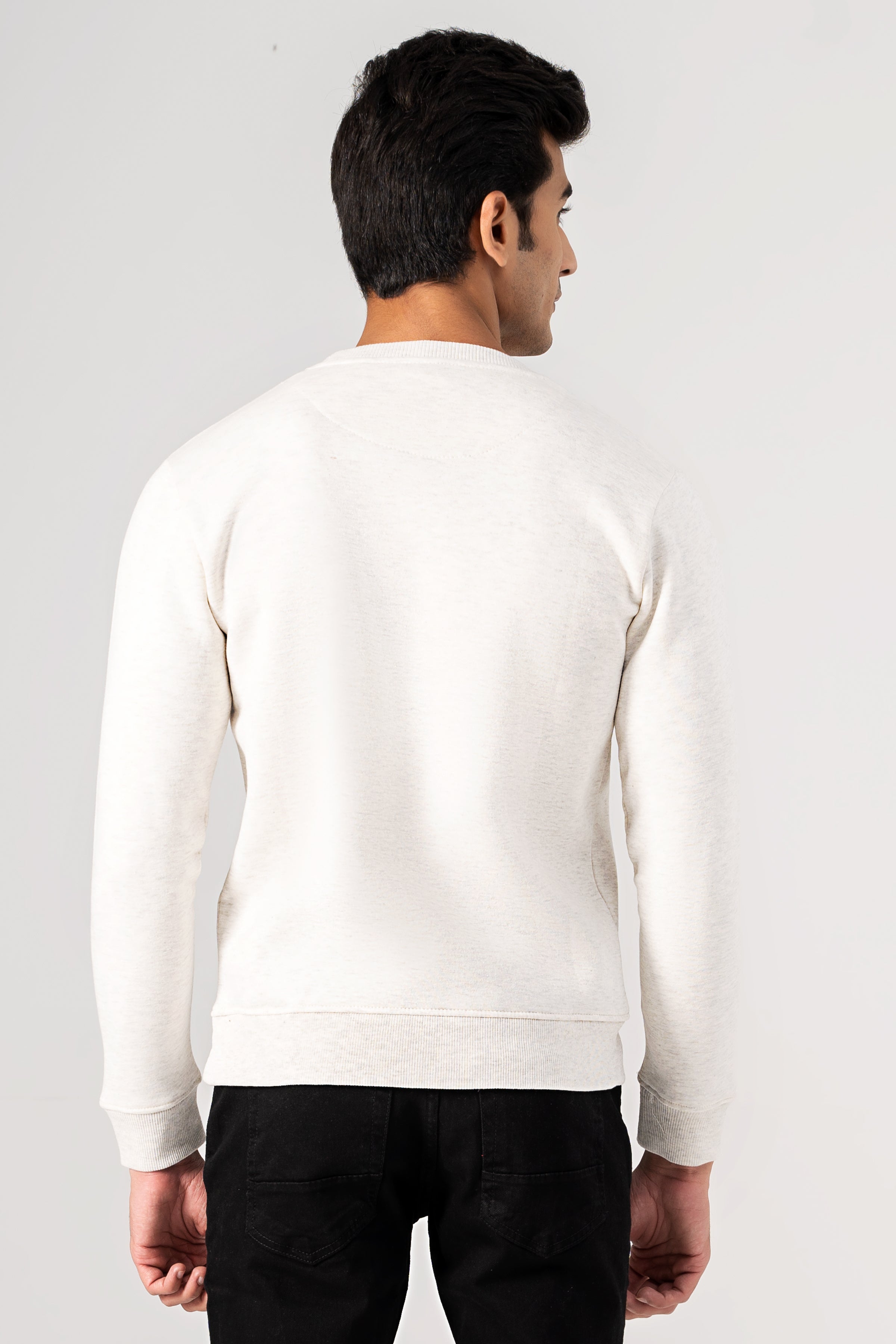 CREW NECK SWEAT SHIRT OATMEAL