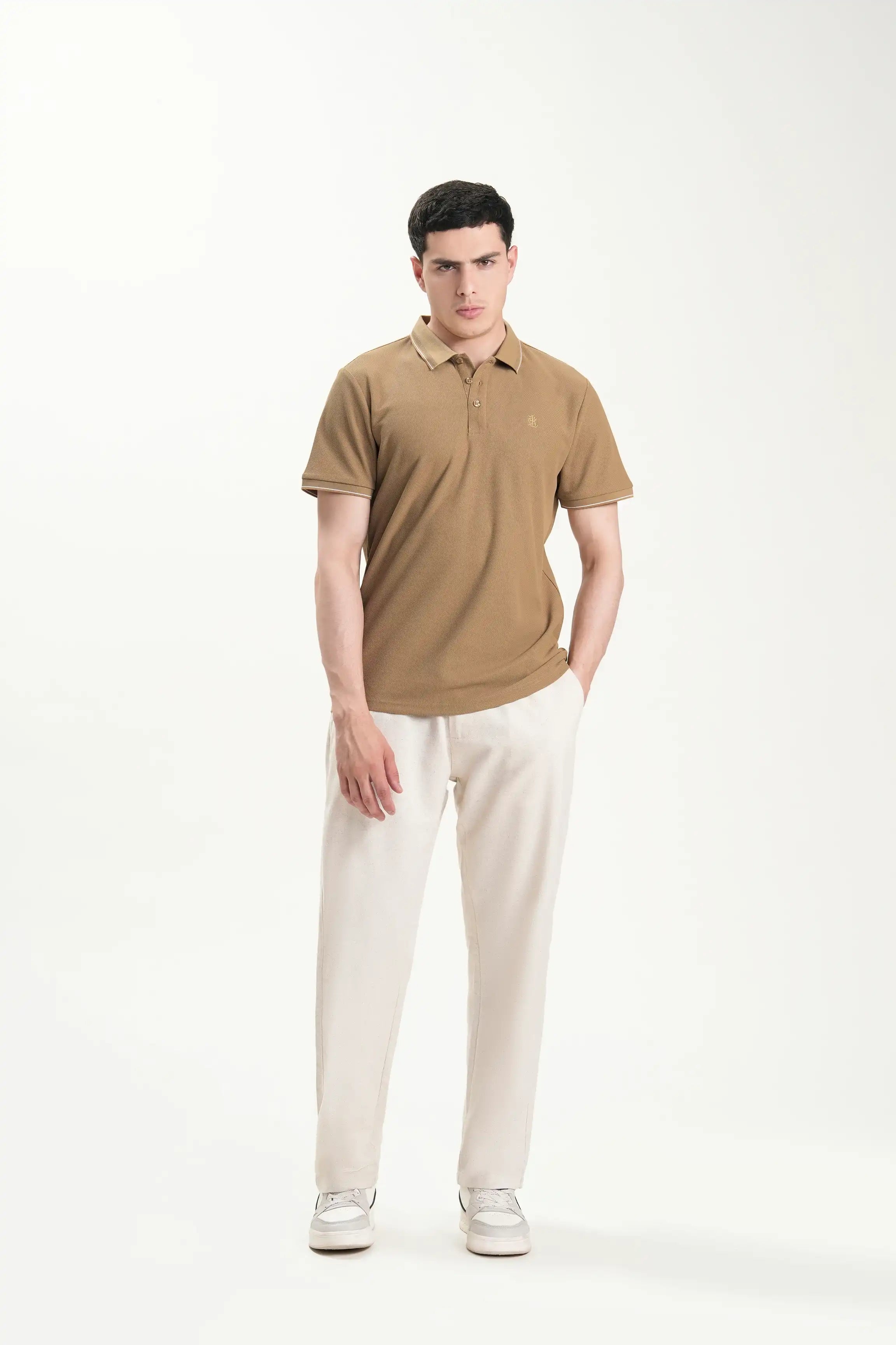 SMART FIT CLASSIC POLO SHIRTKHAKI