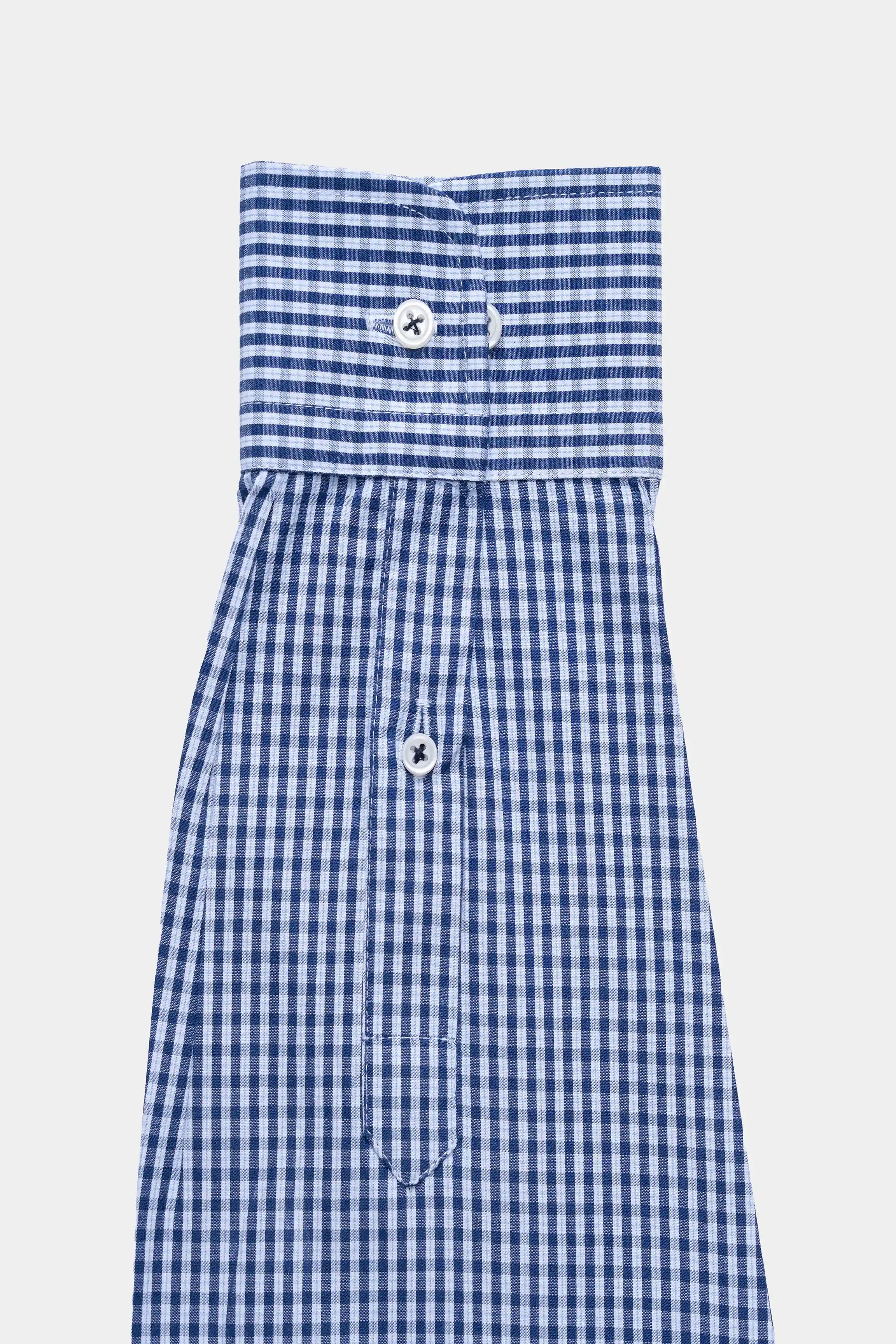 SEMI FORMAL SHIRT NAVY CHECK