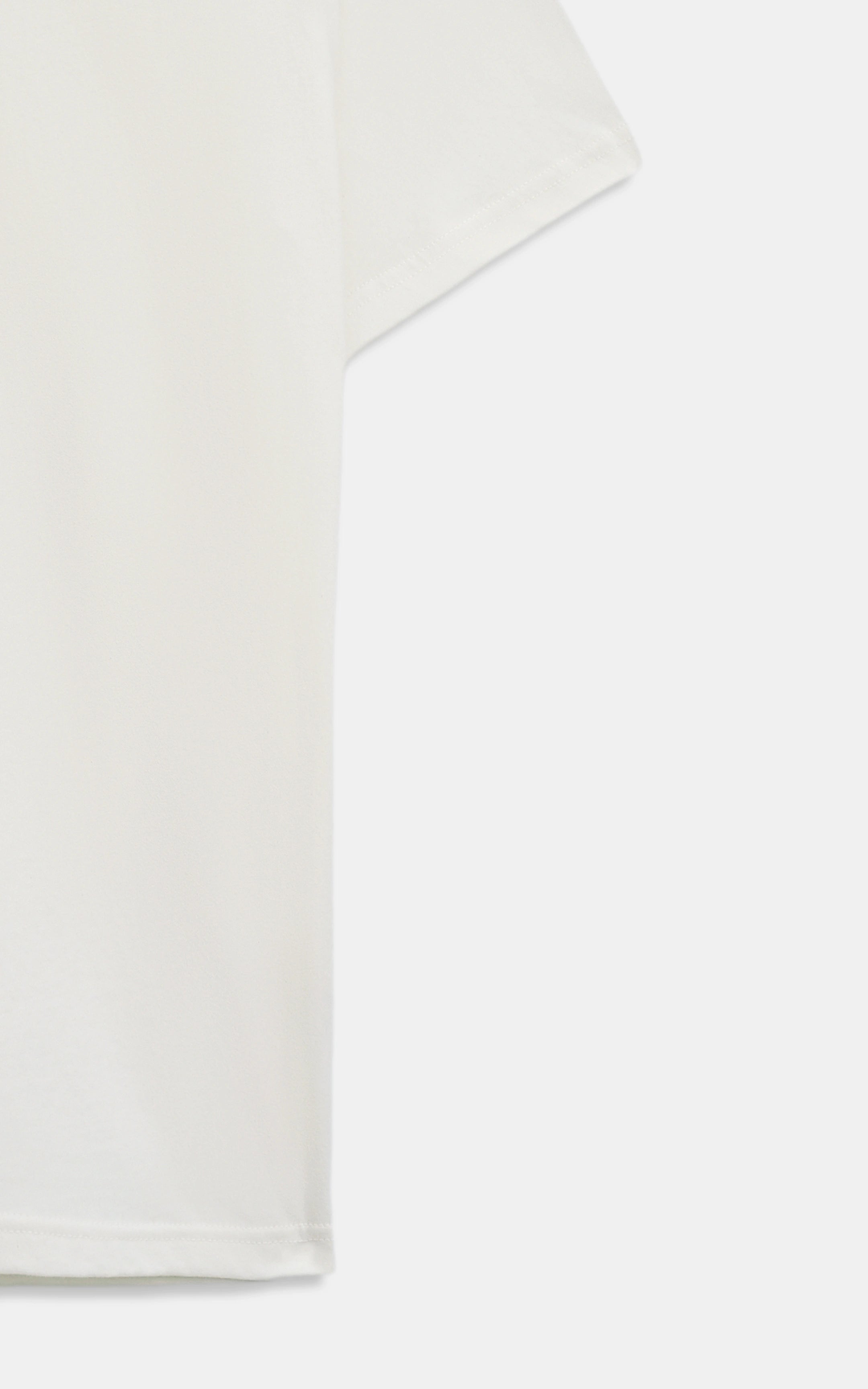 HALF SLEEVES SLEEPWEAR CREW NECK T SHIRT OFF WHITE